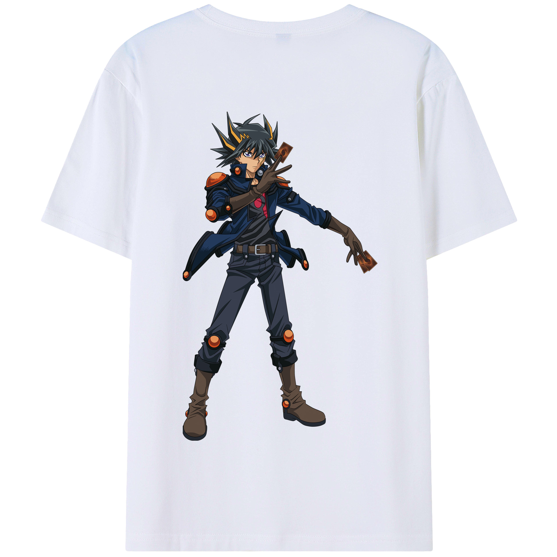 （画像用） 遊☆戯☆王 Yu-Gi-Oh! 綿100％半袖Tシャツ（背面プリント）