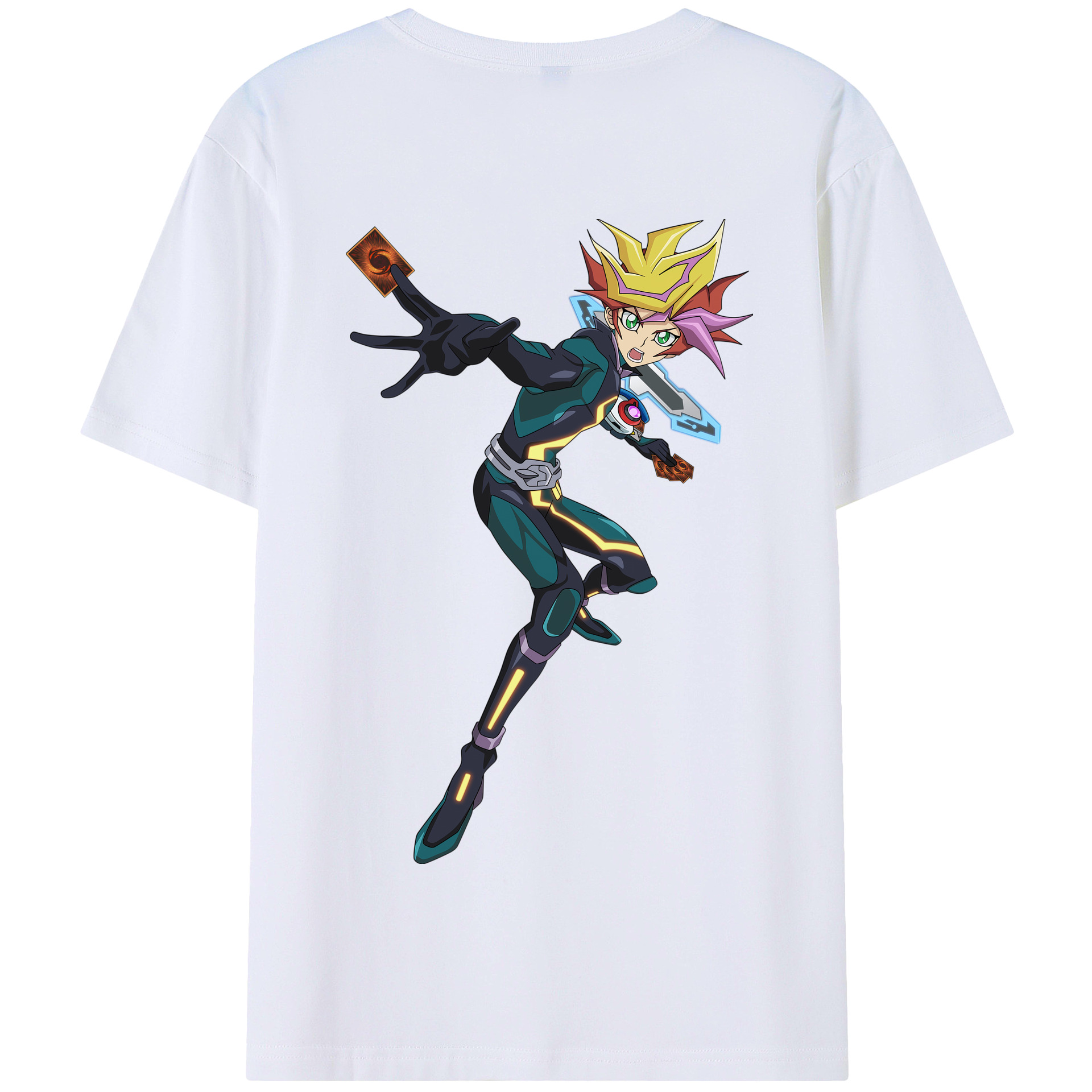 （画像用） 遊☆戯☆王 Yu-Gi-Oh! 綿100％半袖Tシャツ（背面プリント）