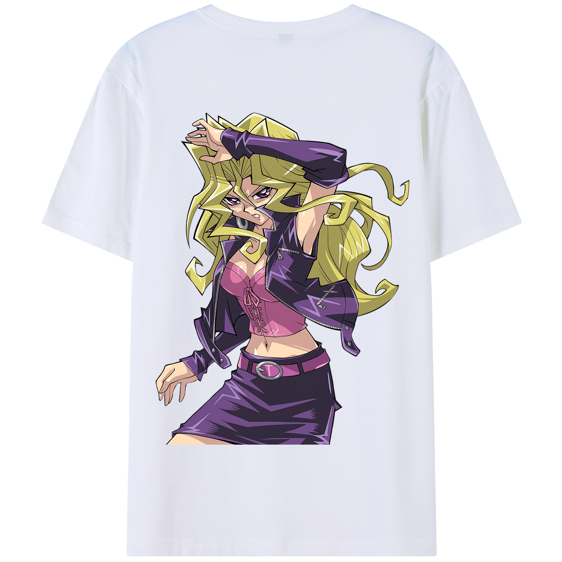 （画像用） 遊☆戯☆王 Yu-Gi-Oh! 綿100％半袖Tシャツ（背面プリント）