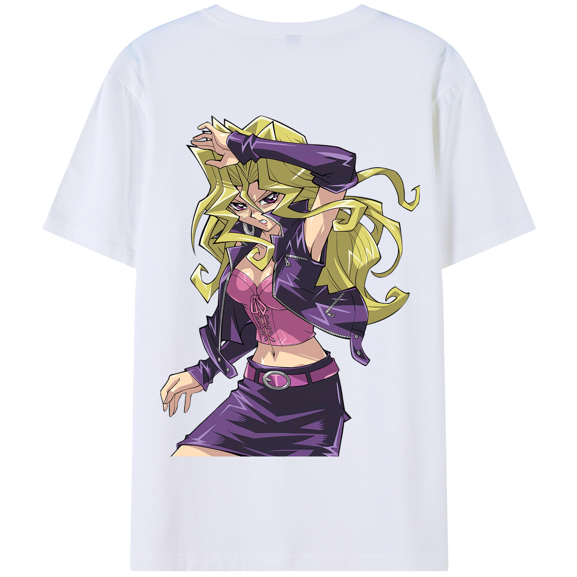（画像用） 遊☆戯☆王 Yu-Gi-Oh! 綿100％半袖Tシャツ（背面プリント）