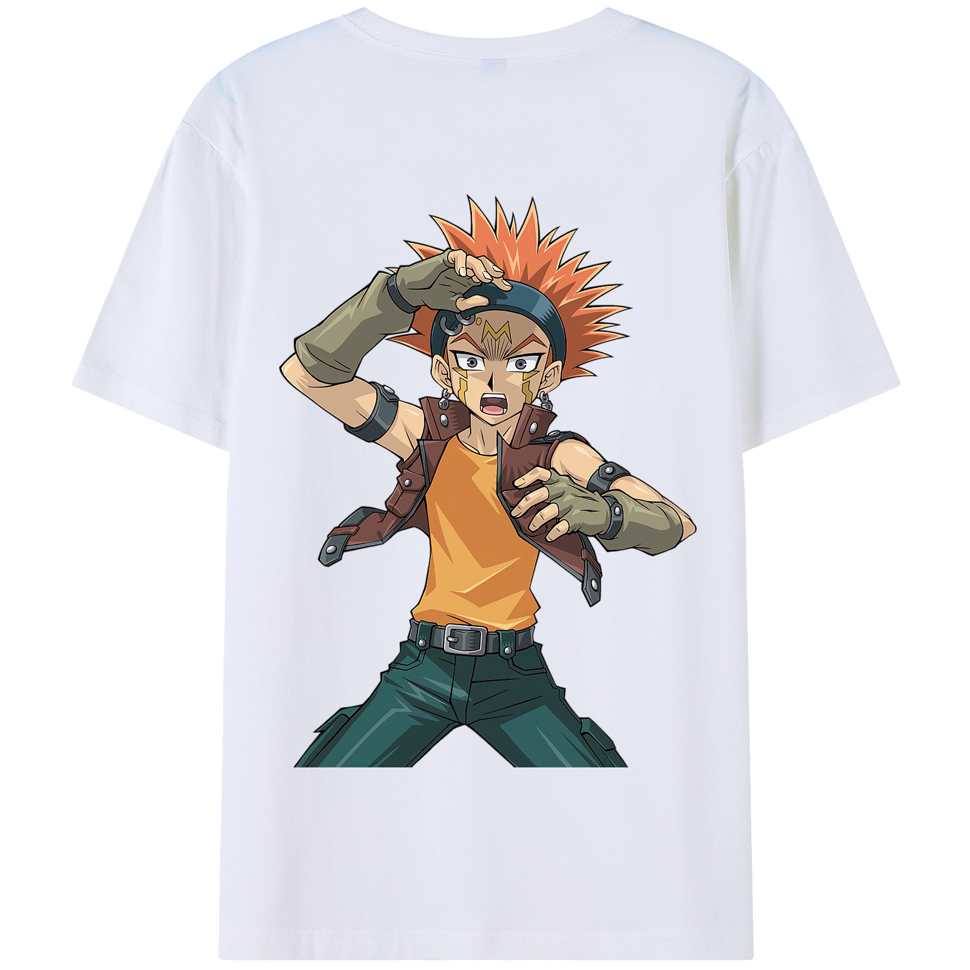 （画像用） 遊☆戯☆王 Yu-Gi-Oh! 綿100％半袖Tシャツ（背面プリント）