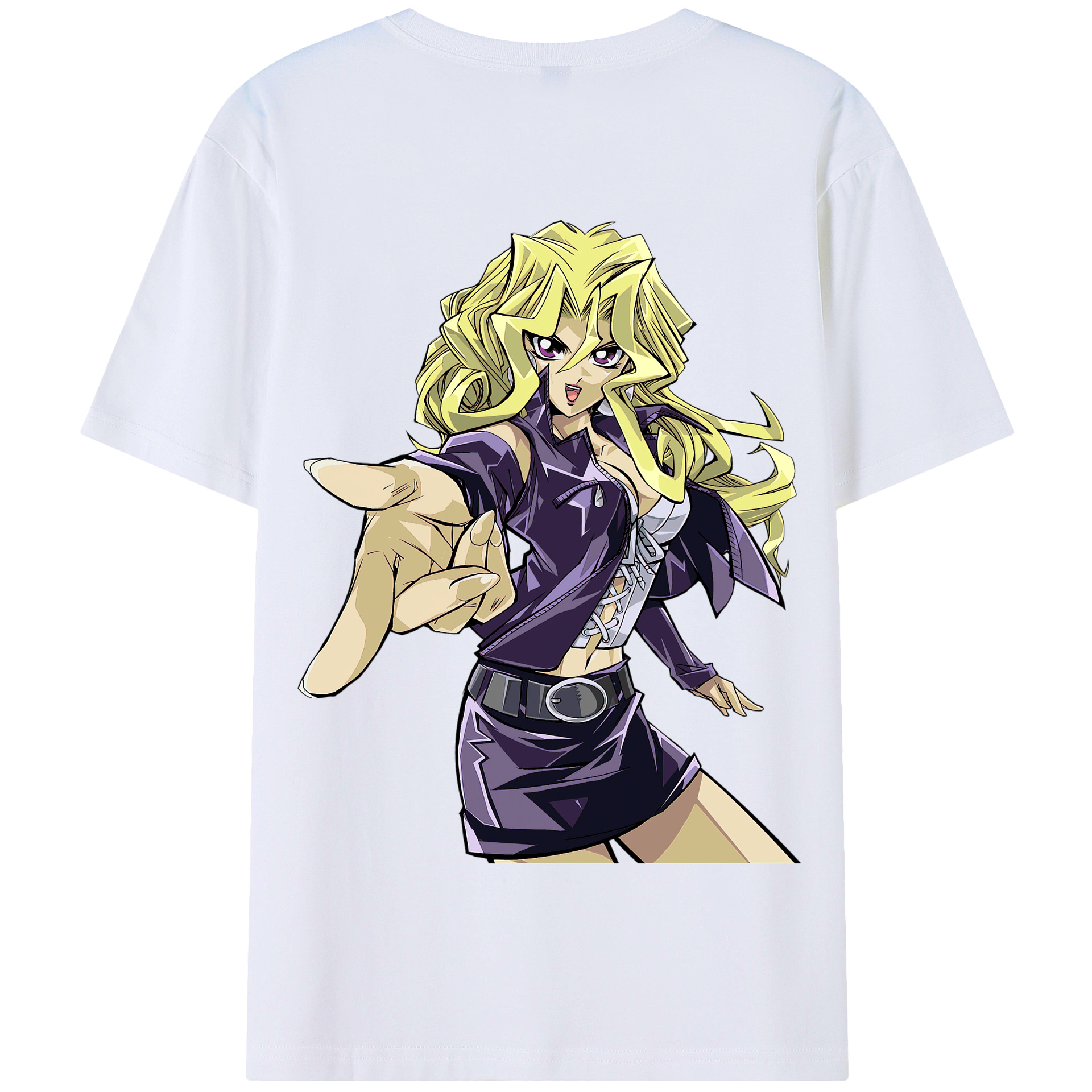 （画像用） 遊☆戯☆王 Yu-Gi-Oh! 綿100％半袖Tシャツ（背面プリント）