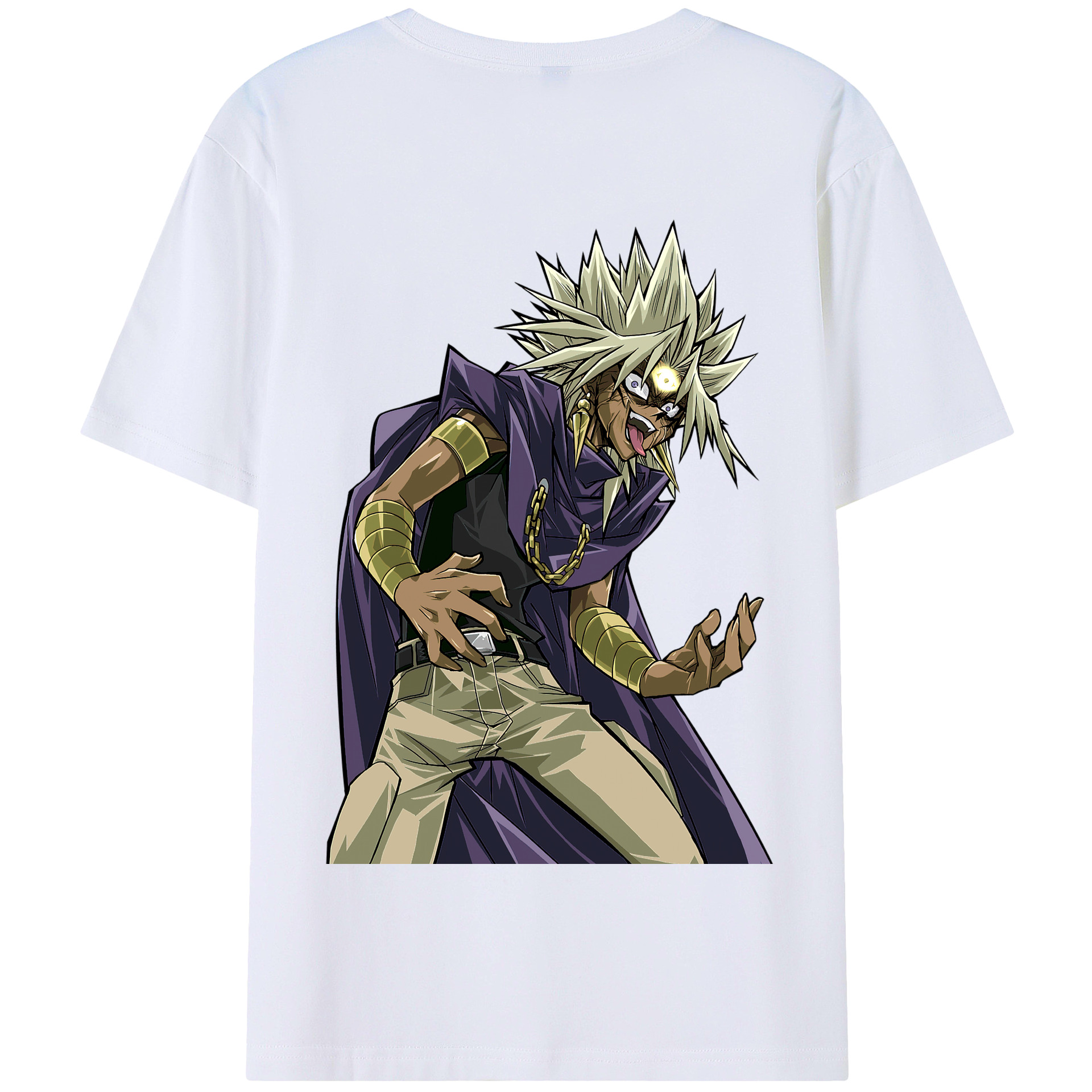 （画像用） 遊☆戯☆王 Yu-Gi-Oh! 綿100％半袖Tシャツ（背面プリント）
