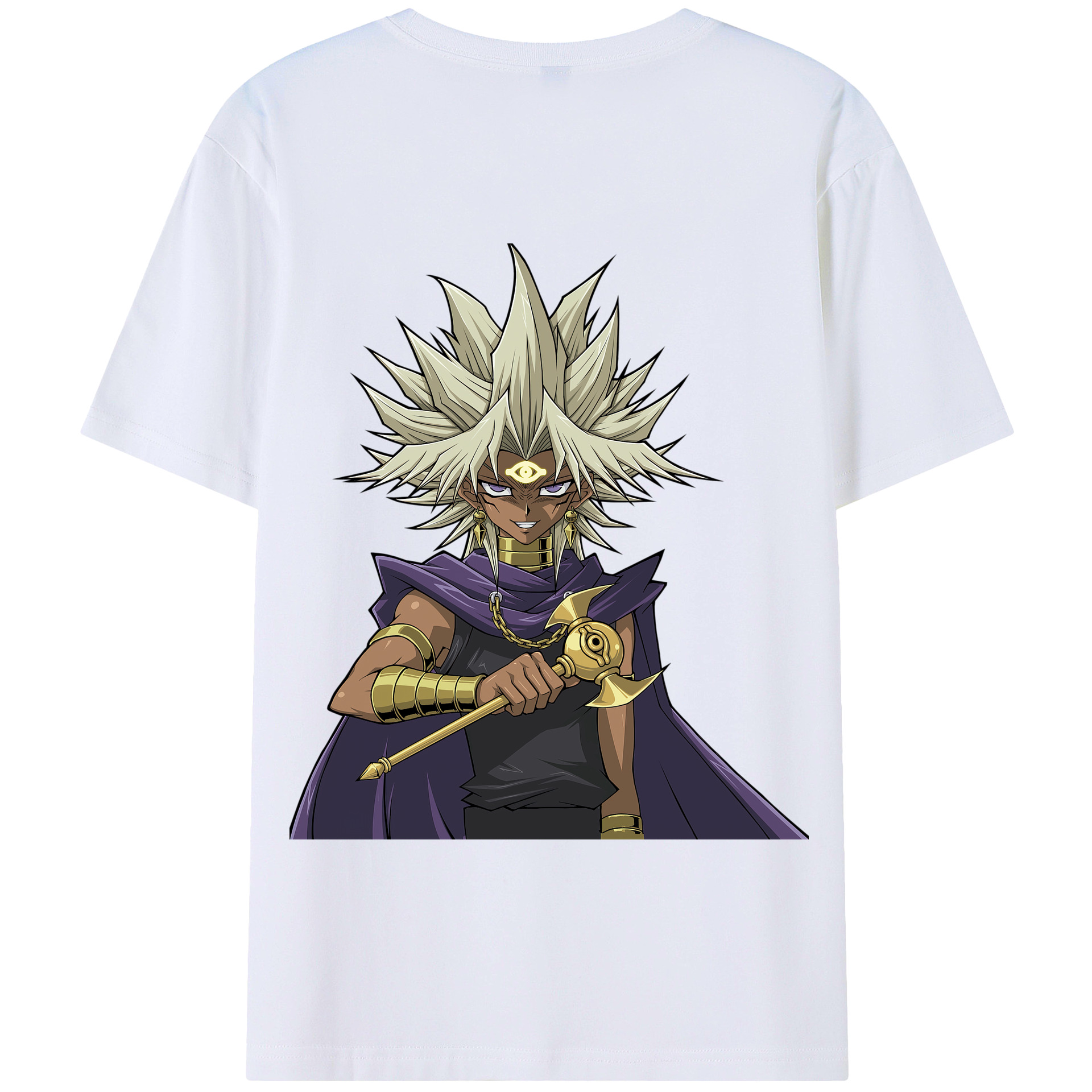 （画像用） 遊☆戯☆王 Yu-Gi-Oh! 綿100％半袖Tシャツ（背面プリント）