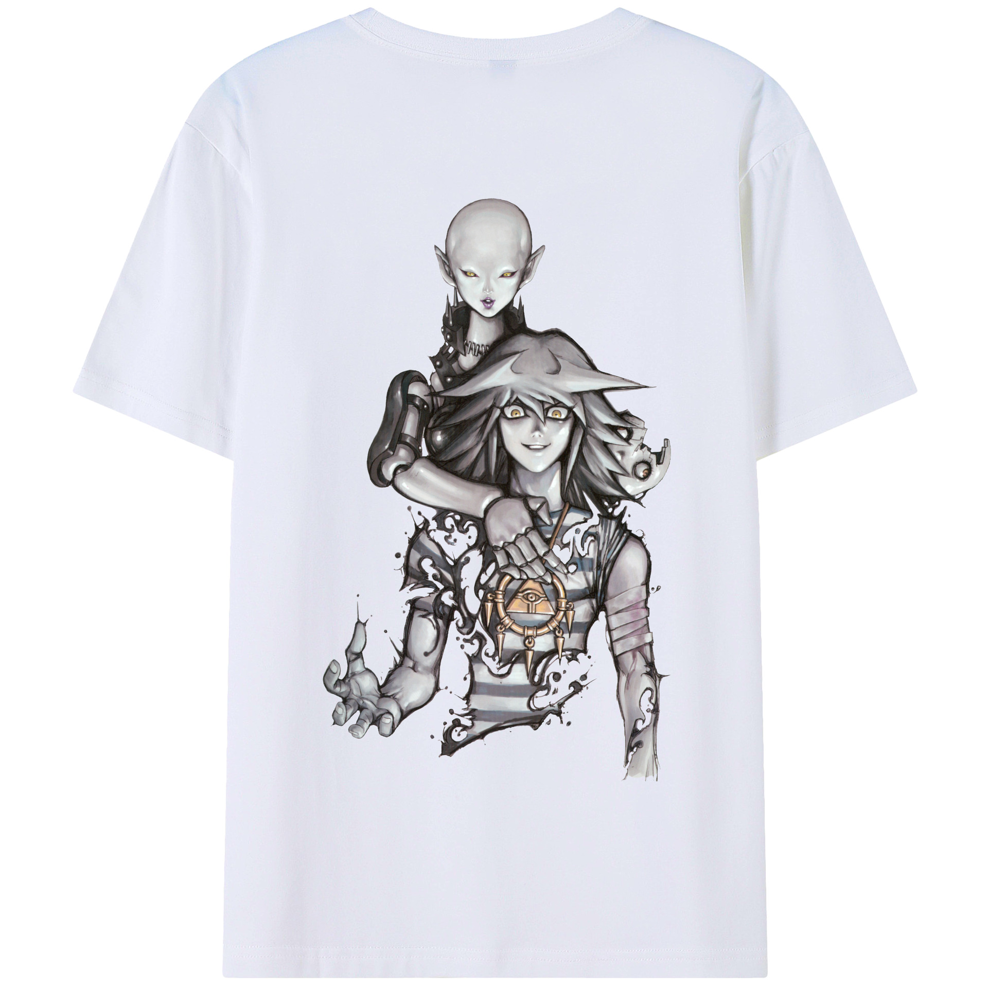 （画像用） 遊☆戯☆王 Yu-Gi-Oh! 綿100％半袖Tシャツ（背面プリント）