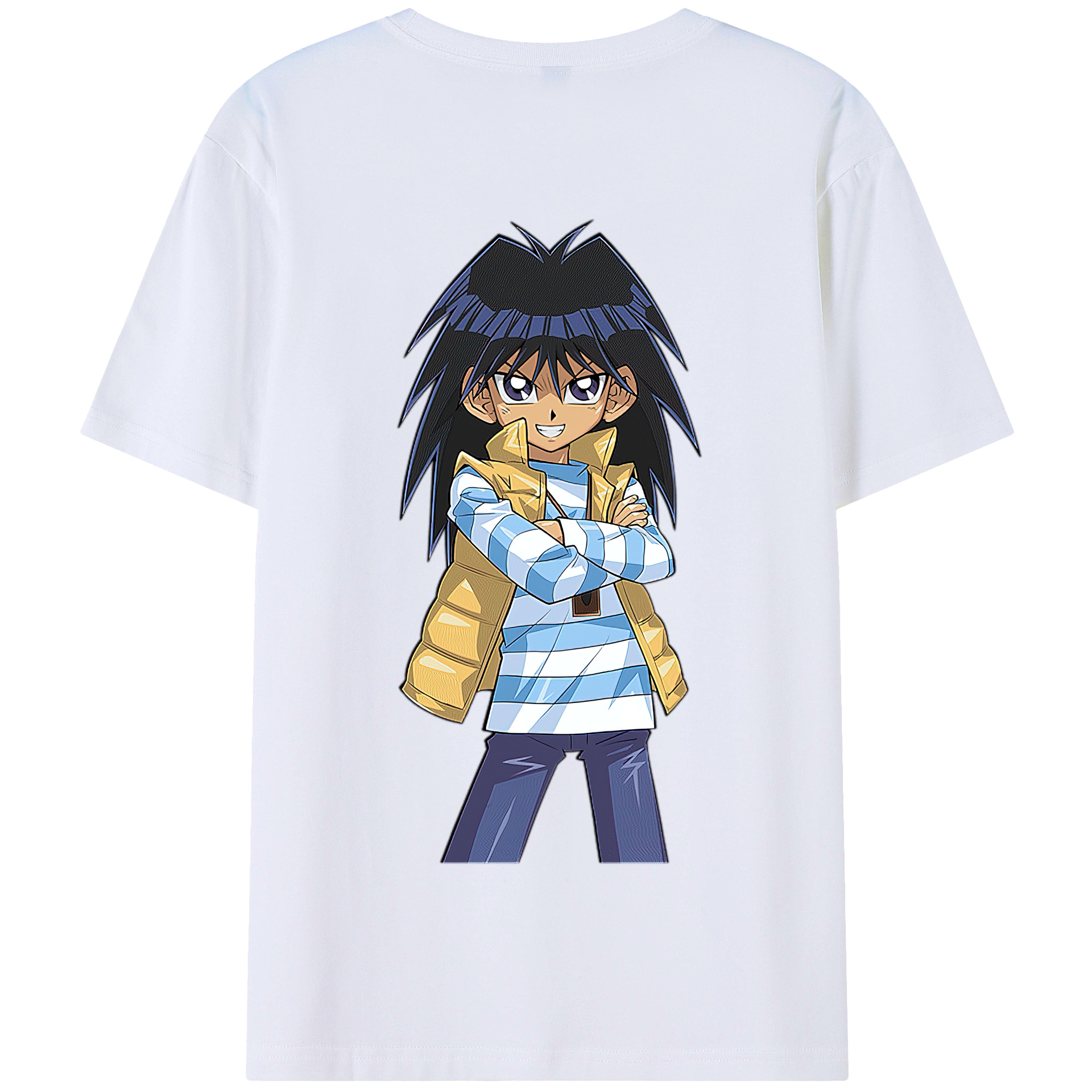 （画像用） 遊☆戯☆王 Yu-Gi-Oh! 綿100％半袖Tシャツ（背面プリント）