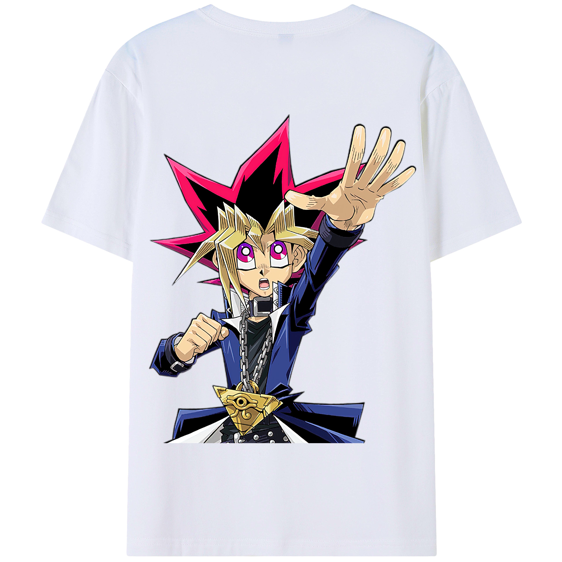 （画像用） 遊☆戯☆王 Yu-Gi-Oh! 綿100％半袖Tシャツ（背面プリント）