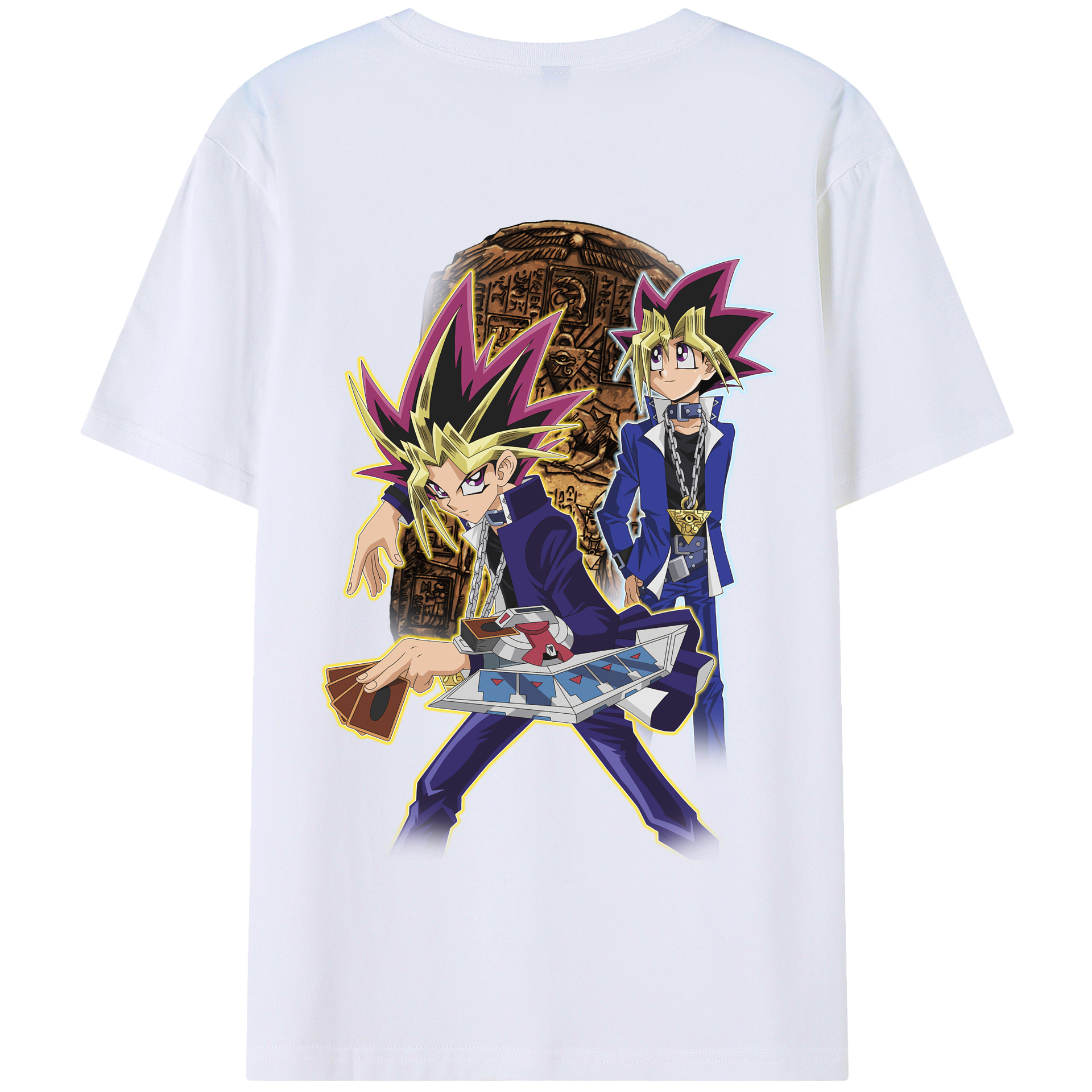 （画像用） 遊☆戯☆王 Yu-Gi-Oh! 綿100％半袖Tシャツ（背面プリント）