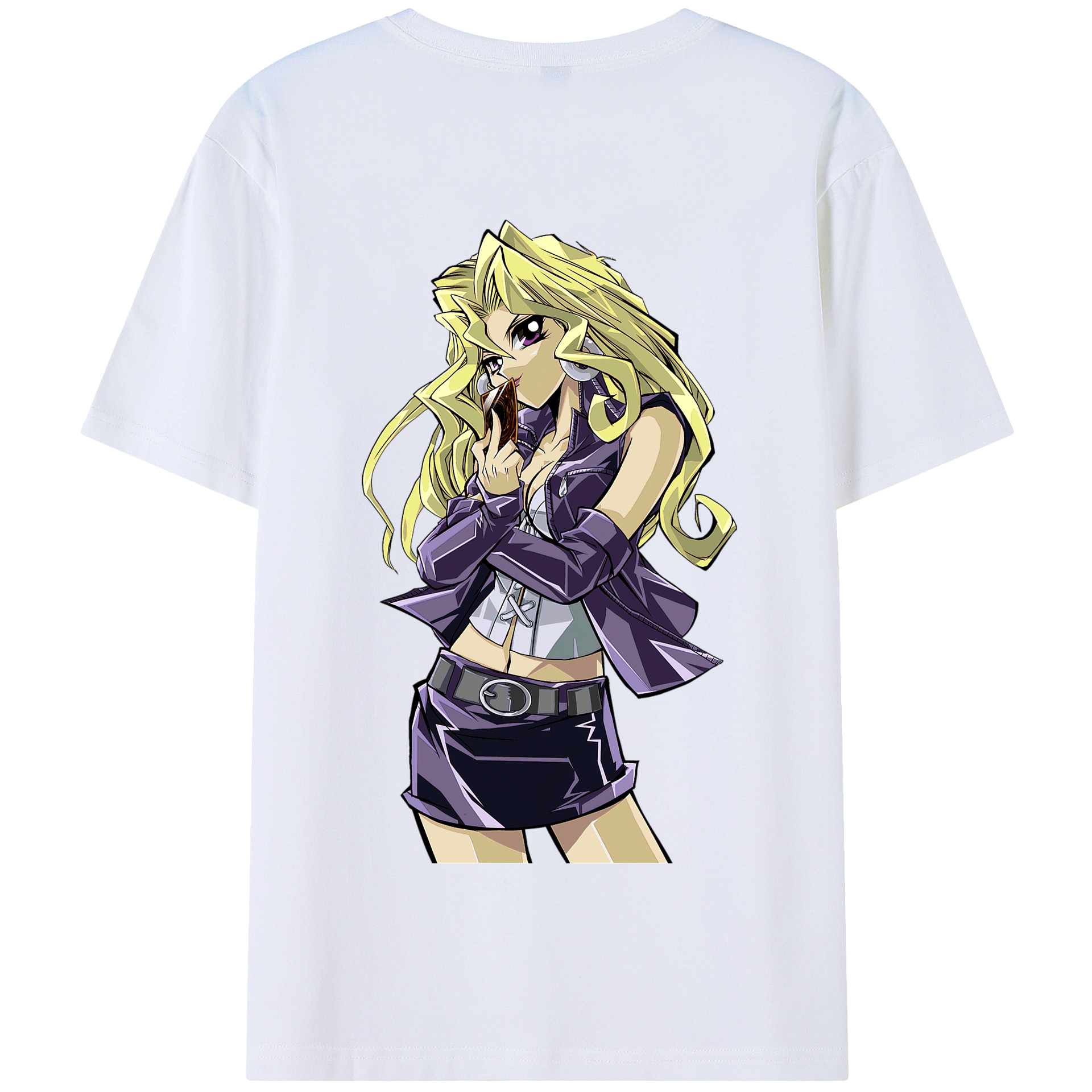 （画像用） 遊☆戯☆王 Yu-Gi-Oh! 綿100％半袖Tシャツ（背面プリント）