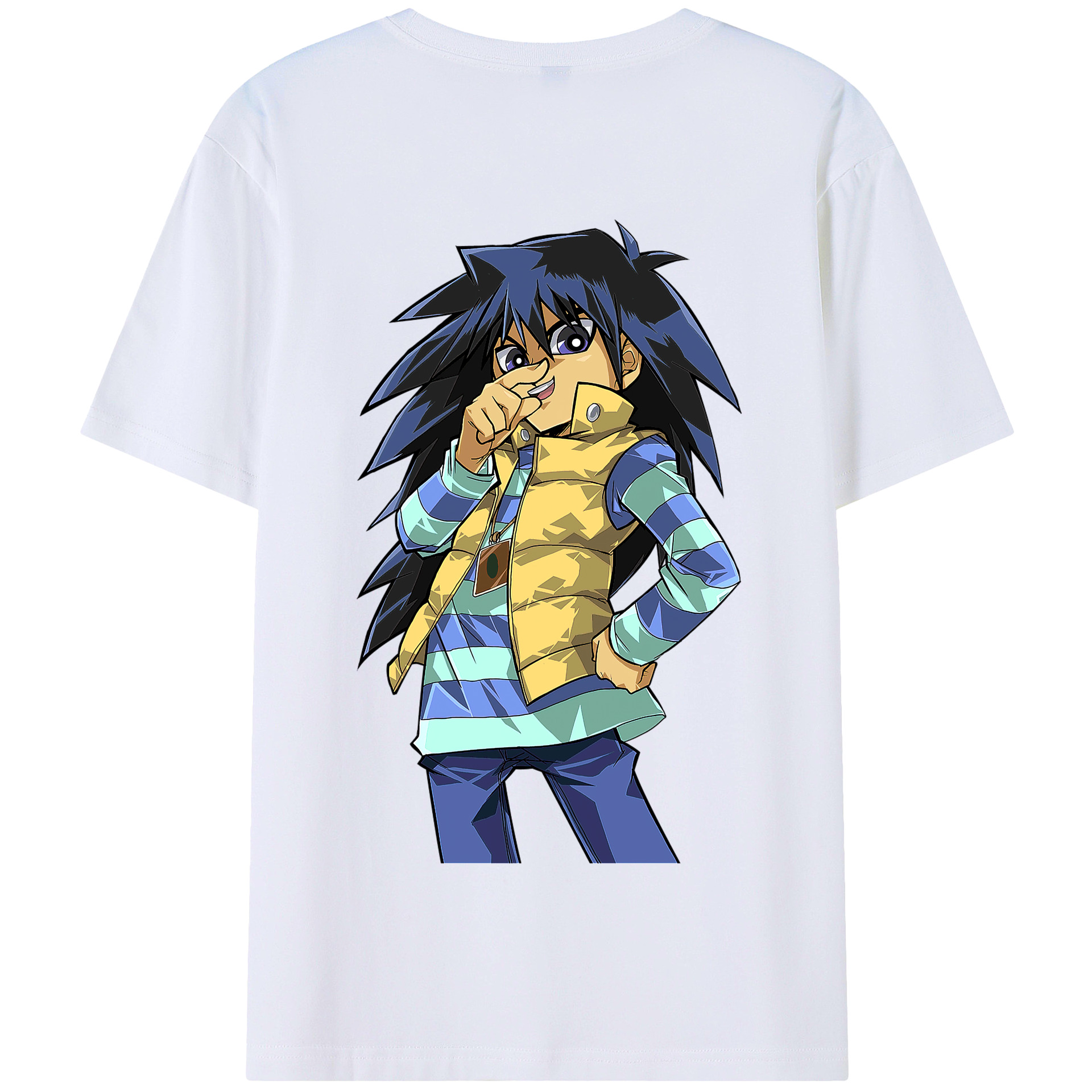 （画像用） 遊☆戯☆王 Yu-Gi-Oh! 綿100％半袖Tシャツ（背面プリント）