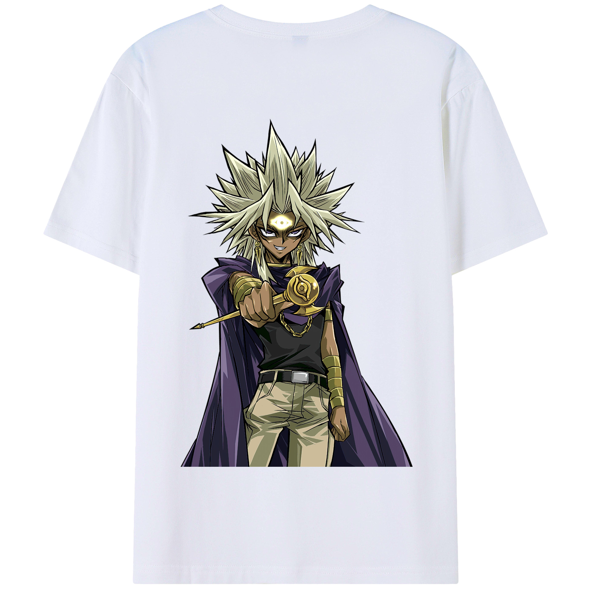 遊☆戯☆王 Yu-Gi-Oh! 綿100%半袖Tシャツ(背面プリント) 遊☆戯☆王 Yu-Gi-Oh! 綿100%半袖Tシャツ(背面プリント)