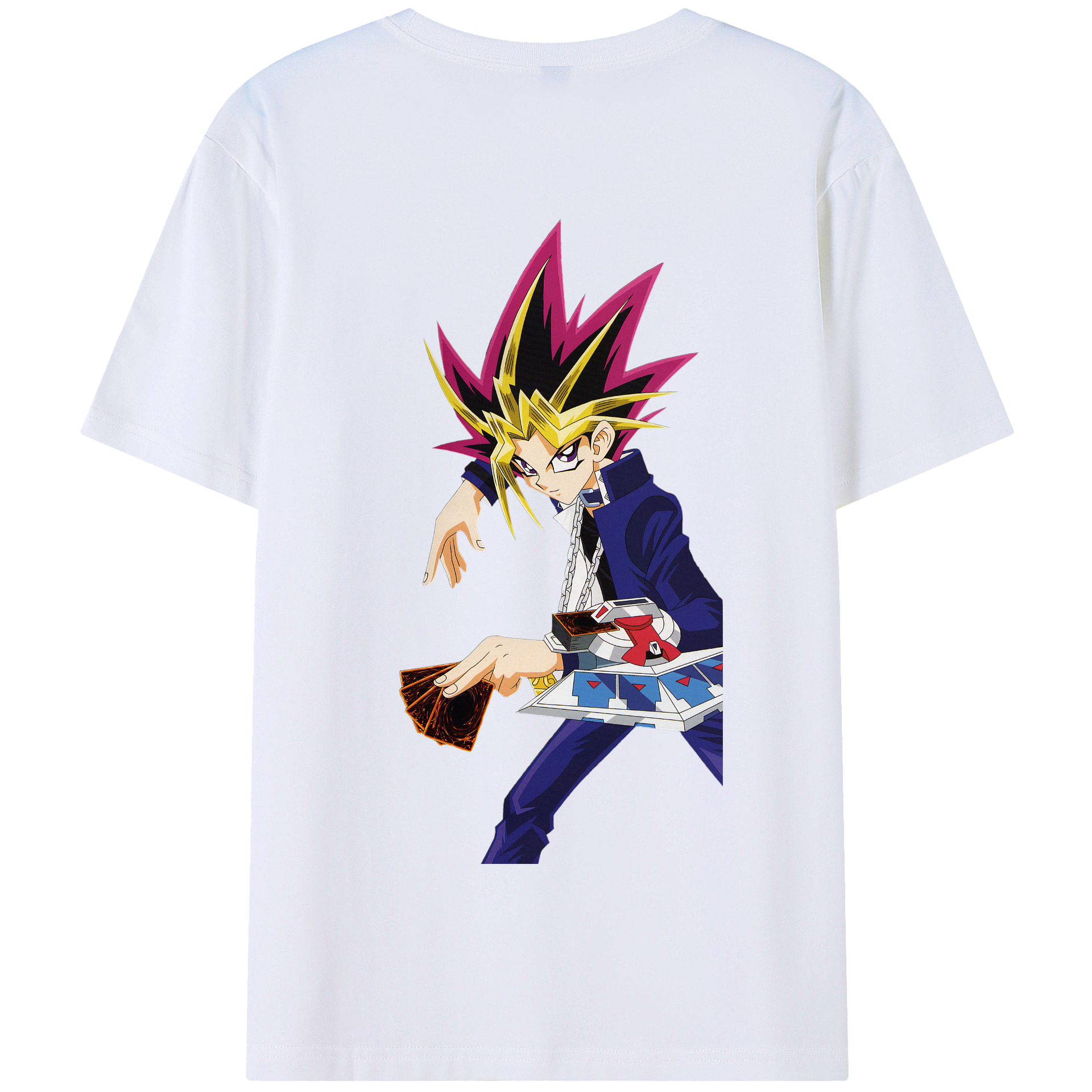 （画像用） 遊☆戯☆王 Yu-Gi-Oh! 綿100％半袖Tシャツ（背面プリント）