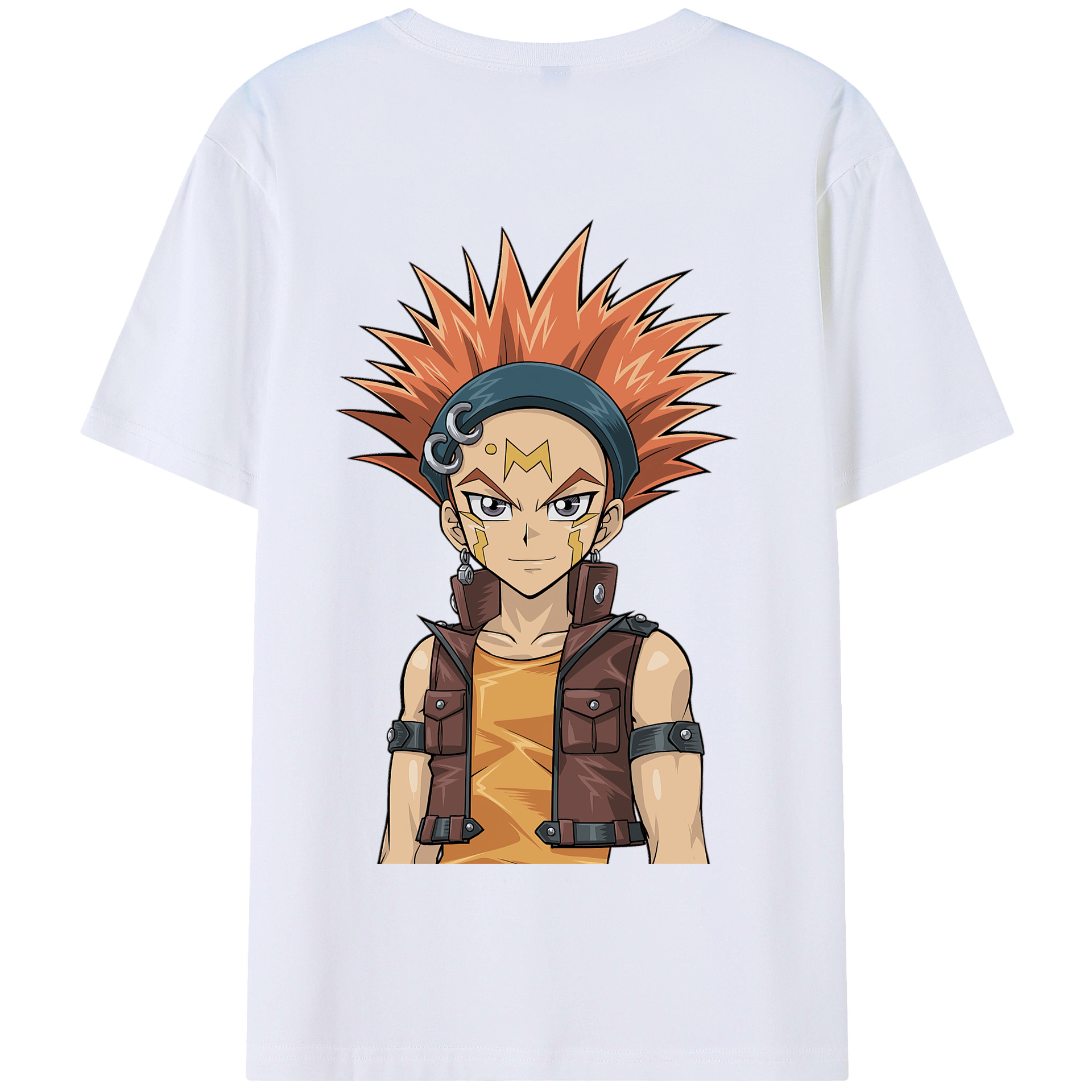 （画像用） 遊☆戯☆王 Yu-Gi-Oh! 綿100％半袖Tシャツ（背面プリント）