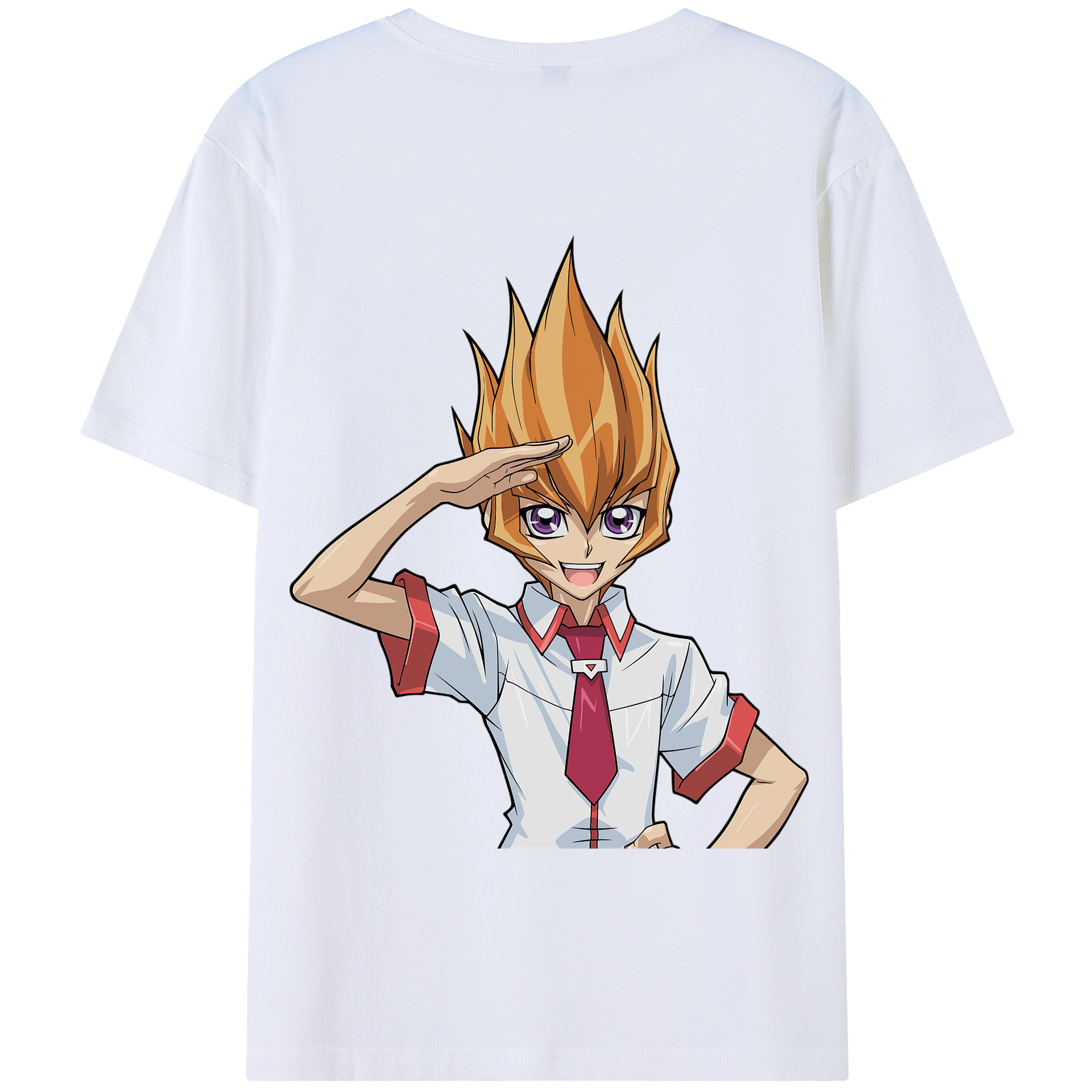 （画像用） 遊☆戯☆王 Yu-Gi-Oh! 綿100％半袖Tシャツ（背面プリント）