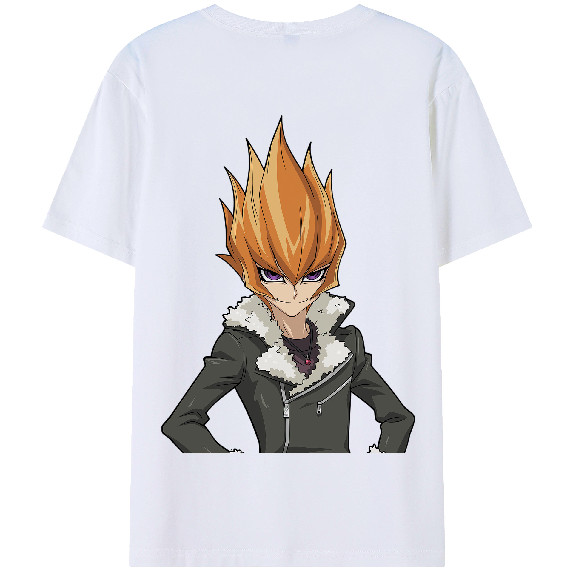 （画像用） 遊☆戯☆王 Yu-Gi-Oh! 綿100％半袖Tシャツ（背面プリント）
