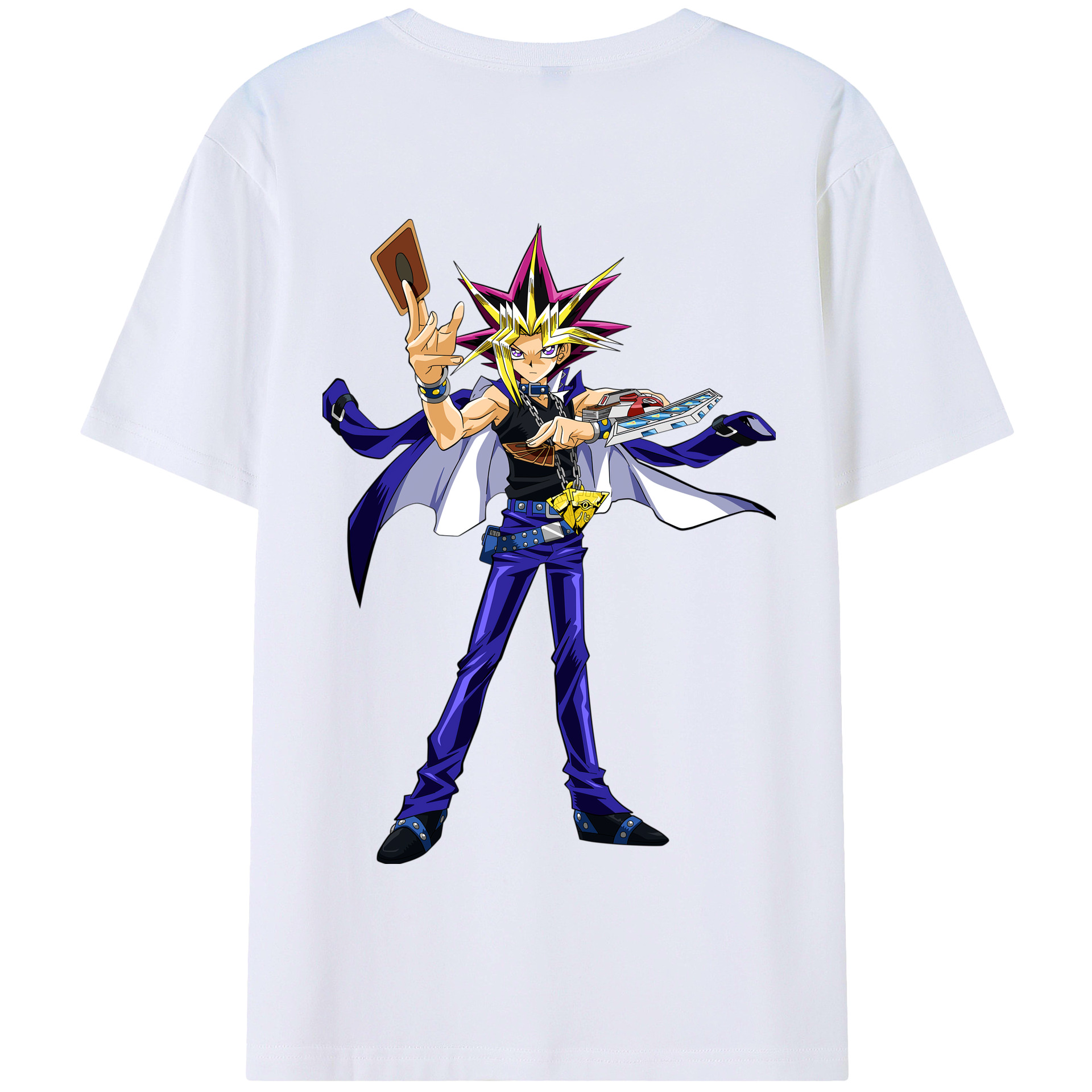 （画像用） 遊☆戯☆王 Yu-Gi-Oh! 綿100％半袖Tシャツ（背面プリント）