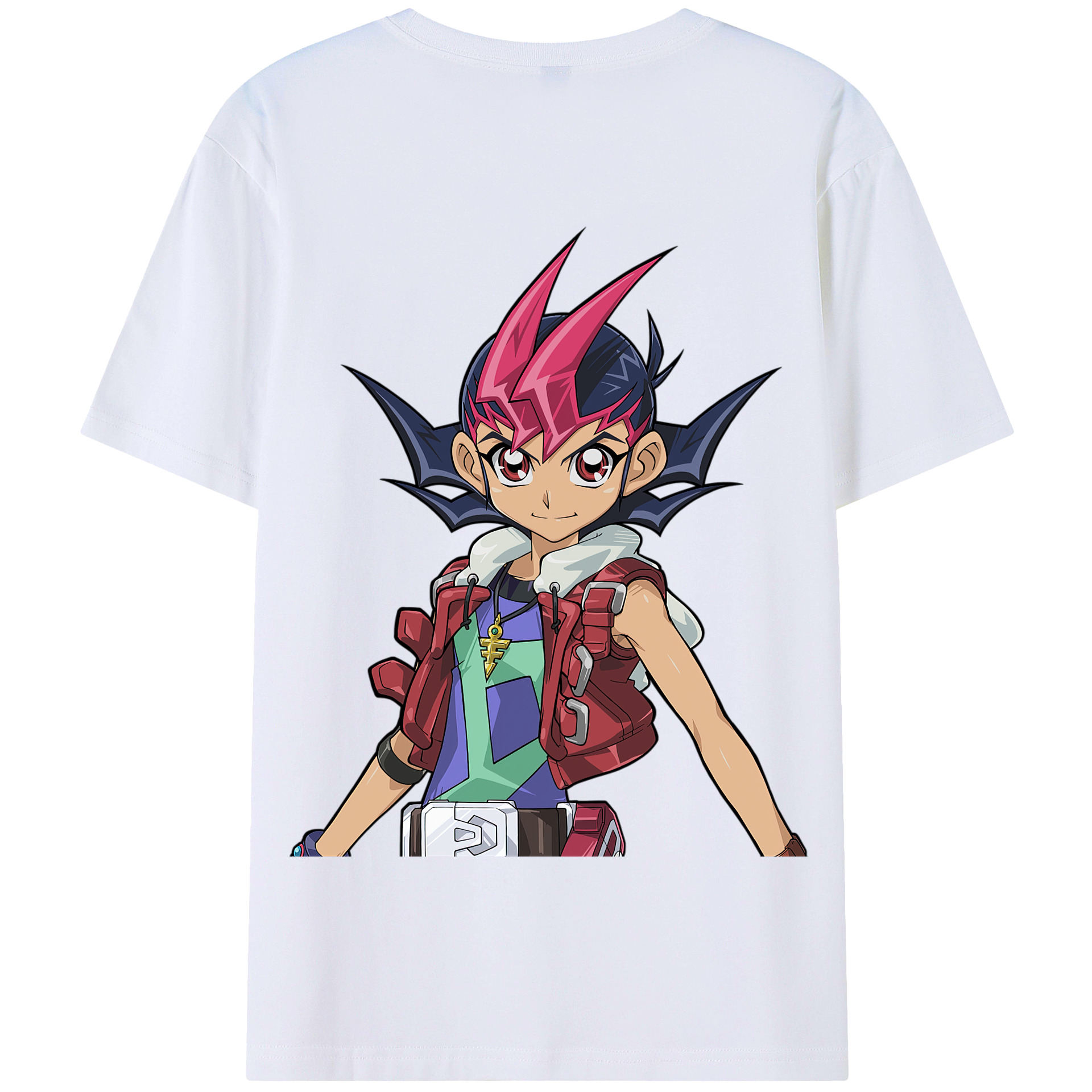 （画像用） 遊☆戯☆王 Yu-Gi-Oh! 綿100％半袖Tシャツ（背面プリント）