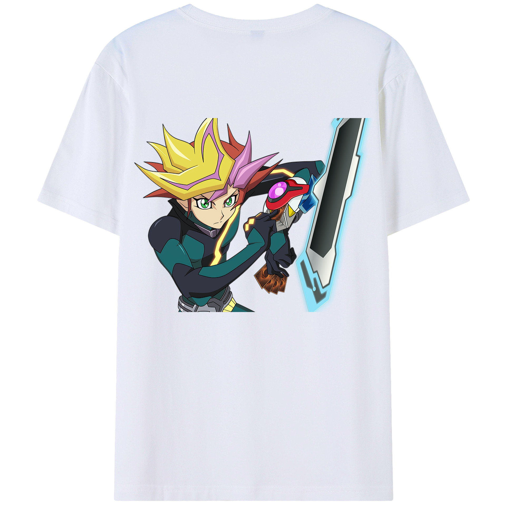 （画像用） 遊☆戯☆王 Yu-Gi-Oh! 綿100％半袖Tシャツ（背面プリント）