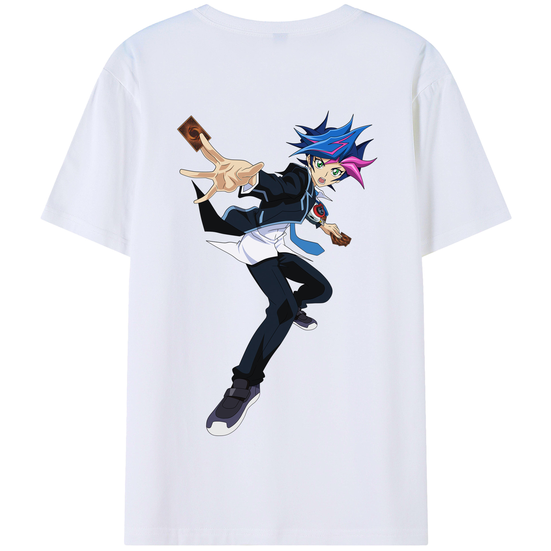 遊☆戯☆王 Yu-Gi-Oh! 綿100%半袖Tシャツ(背面プリント) 遊☆戯☆王 Yu-Gi-Oh! 綿100%半袖Tシャツ(背面プリント)