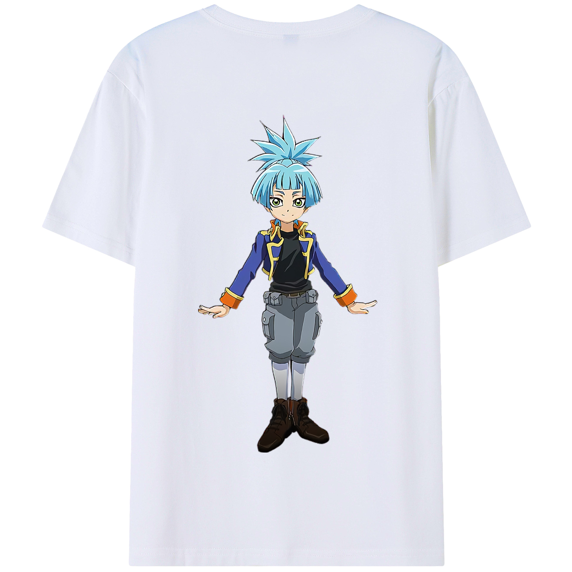（画像用） 遊☆戯☆王 Yu-Gi-Oh! 綿100％半袖Tシャツ（背面プリント）