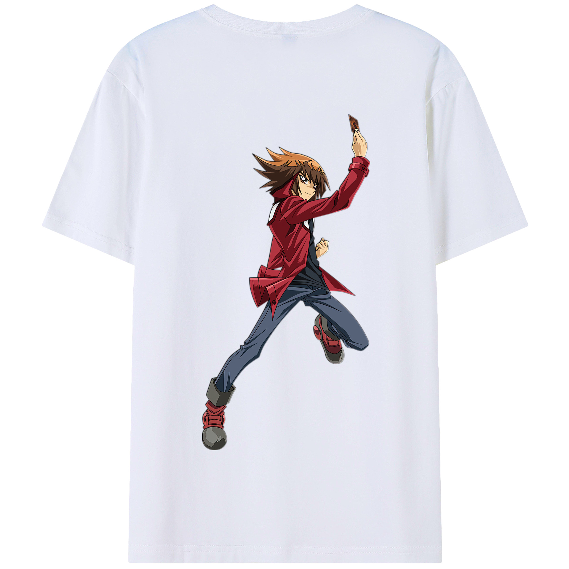 （画像用） 遊☆戯☆王 Yu-Gi-Oh! 綿100％半袖Tシャツ（背面プリント）