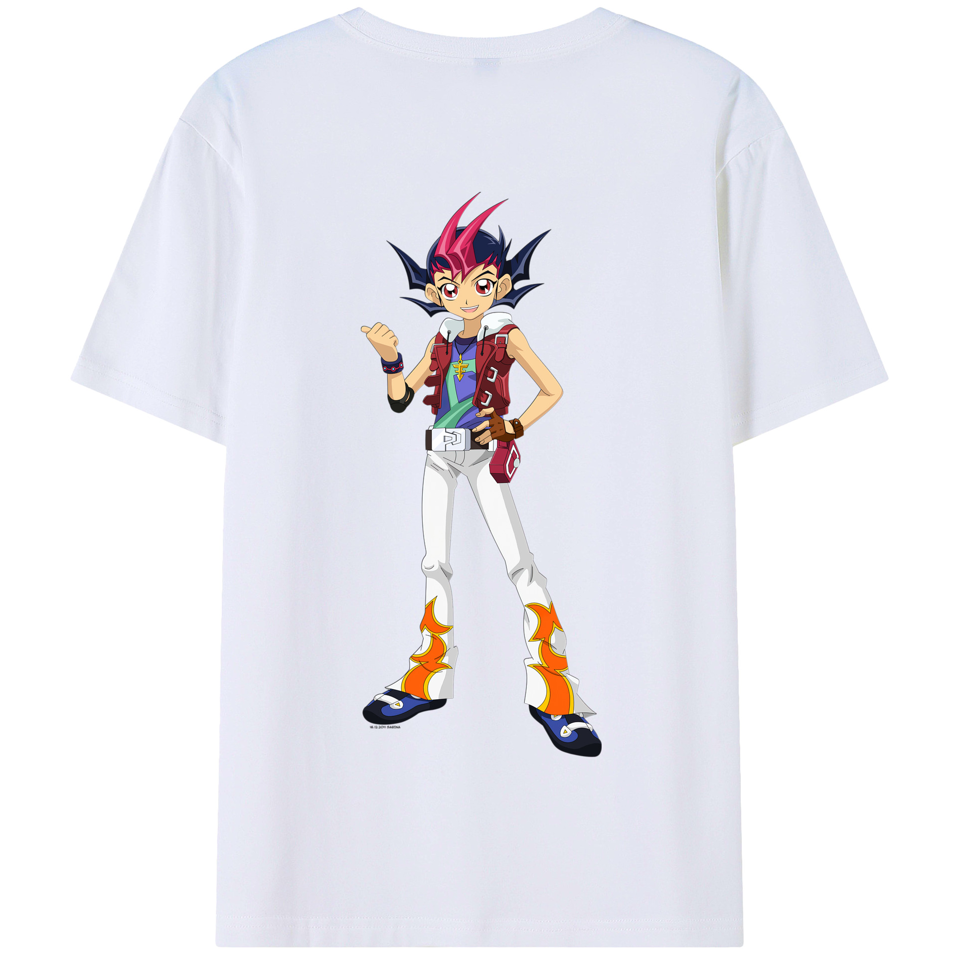 遊☆戯☆王 Yu-Gi-Oh! 綿100%半袖Tシャツ(背面プリント) 遊☆戯☆王 Yu-Gi-Oh! 綿100%半袖Tシャツ(背面プリント)