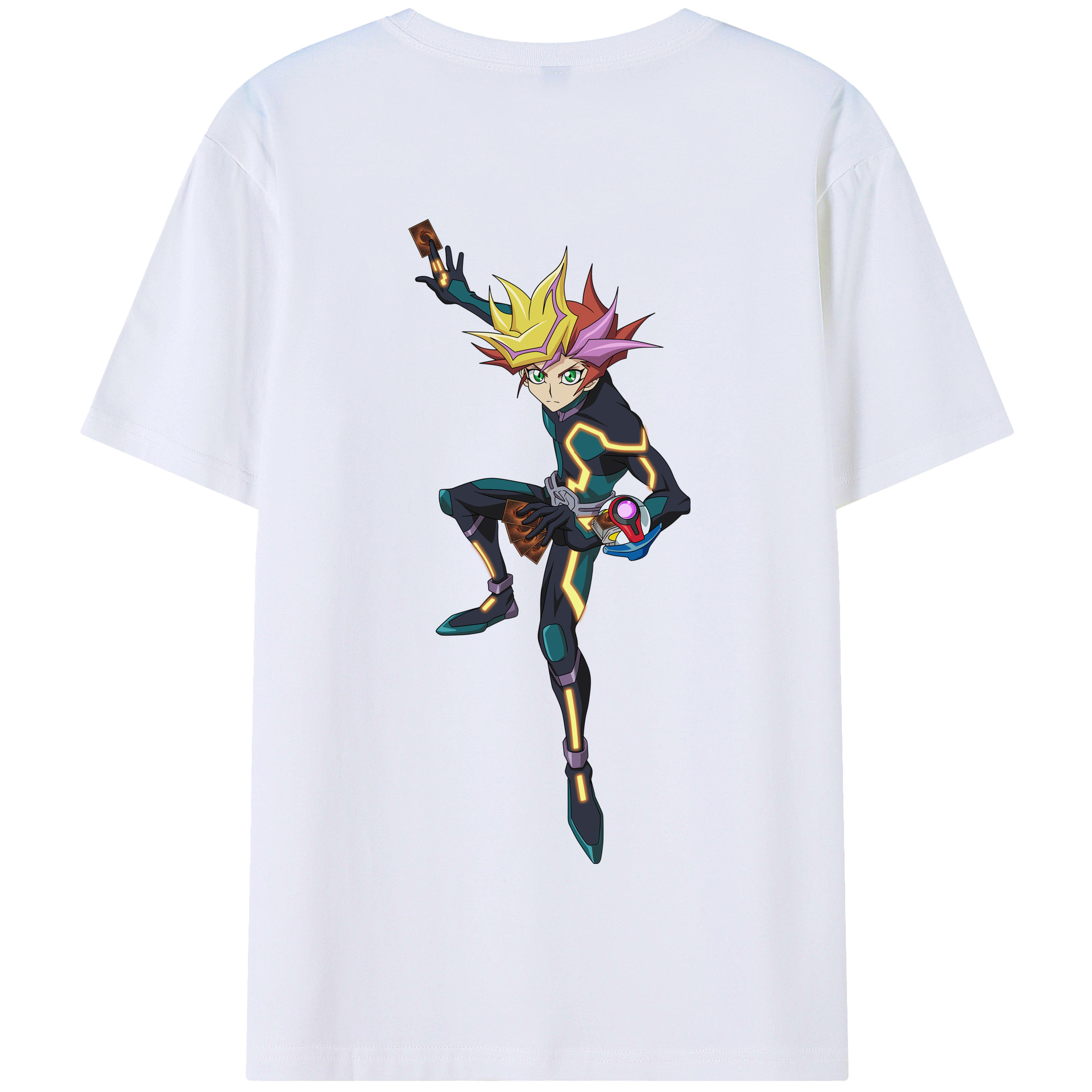 （画像用） 遊☆戯☆王 Yu-Gi-Oh! 綿100％半袖Tシャツ（背面プリント）