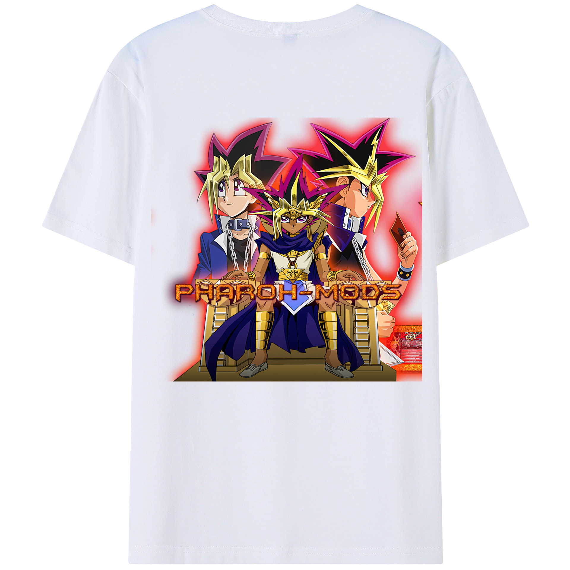 （画像用） 遊☆戯☆王 Yu-Gi-Oh! 綿100％半袖Tシャツ（背面プリント）