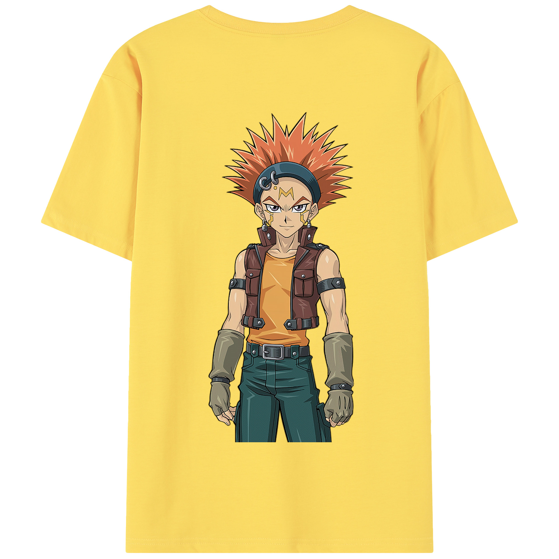 （画像用） 遊☆戯☆王 Yu-Gi-Oh! 綿100％半袖Tシャツ（背面プリント）