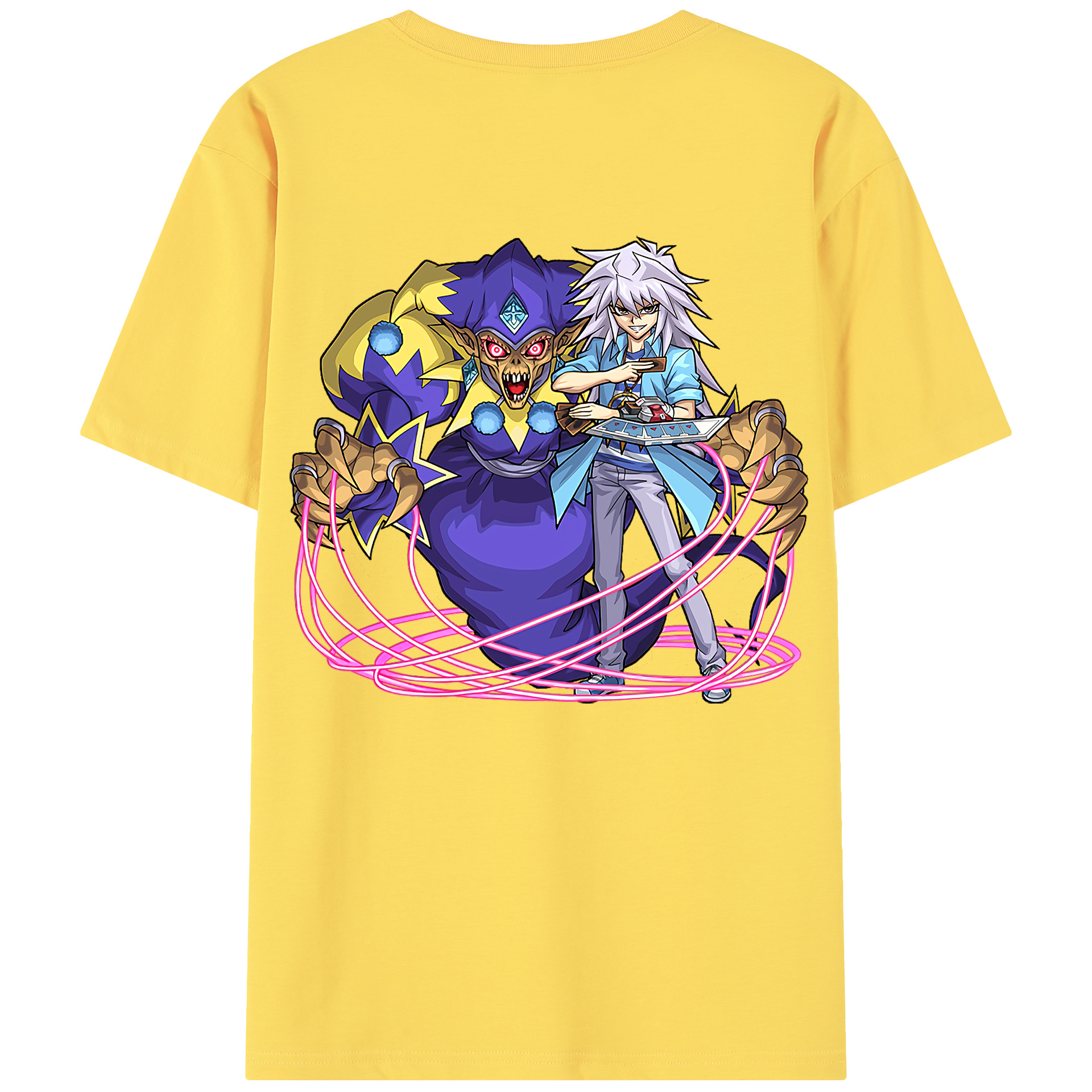 （画像用） 遊☆戯☆王 Yu-Gi-Oh! 綿100％半袖Tシャツ（背面プリント）