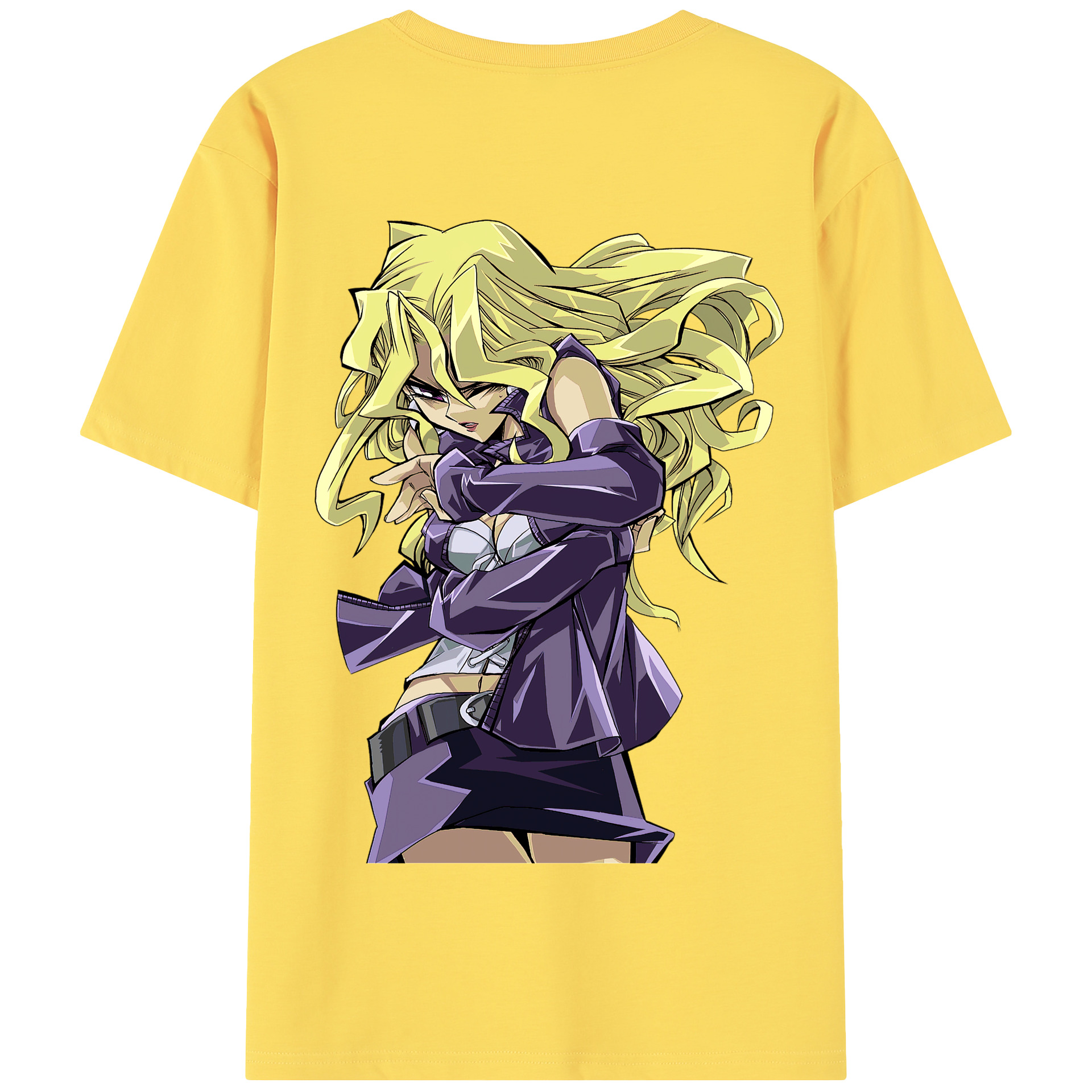 （画像用） 遊☆戯☆王 Yu-Gi-Oh! 綿100％半袖Tシャツ（背面プリント）