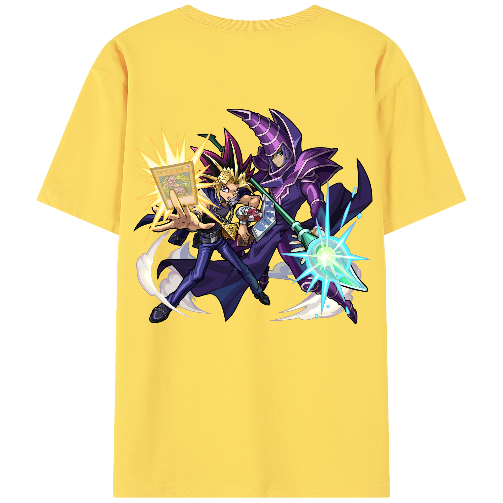 （画像用） 遊☆戯☆王 Yu-Gi-Oh! 綿100％半袖Tシャツ（背面プリント）