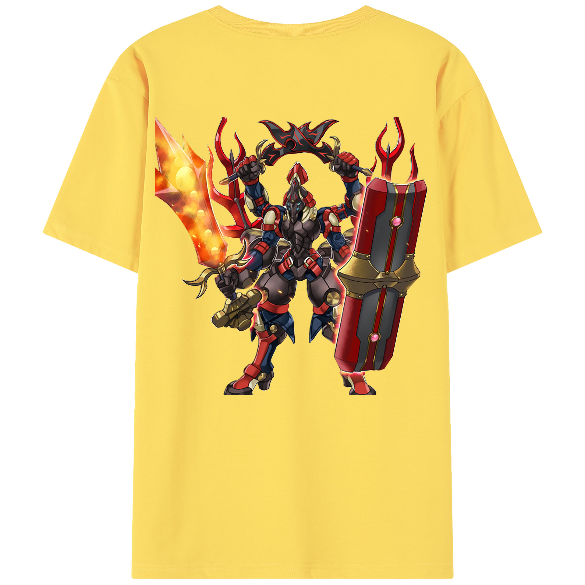 （画像用） 遊☆戯☆王 Yu-Gi-Oh! 綿100％半袖Tシャツ（背面プリント）