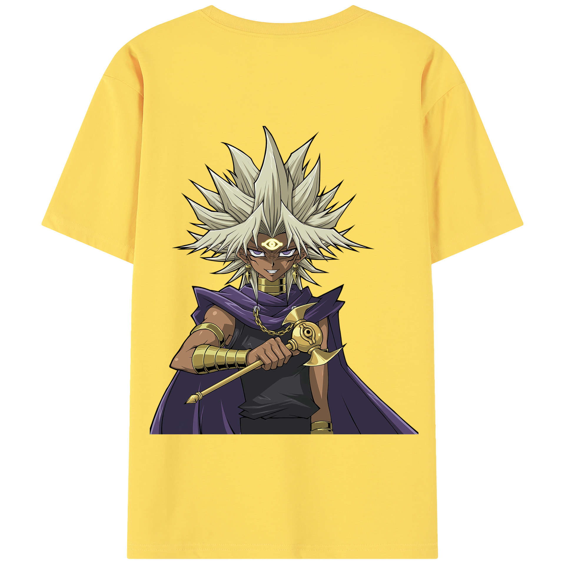 （画像用） 遊☆戯☆王 Yu-Gi-Oh! 綿100％半袖Tシャツ（背面プリント）