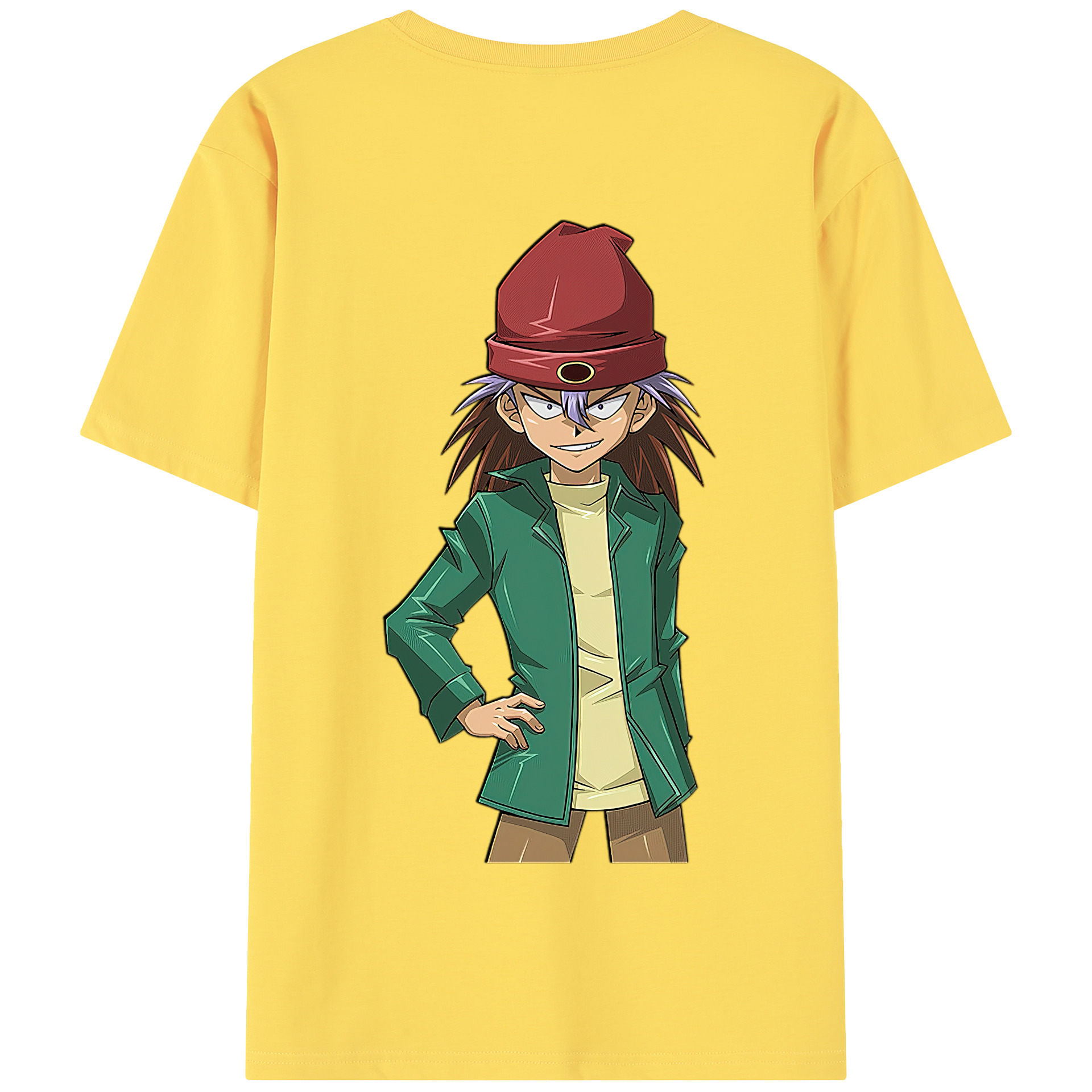 （画像用） 遊☆戯☆王 Yu-Gi-Oh! 綿100％半袖Tシャツ（背面プリント）