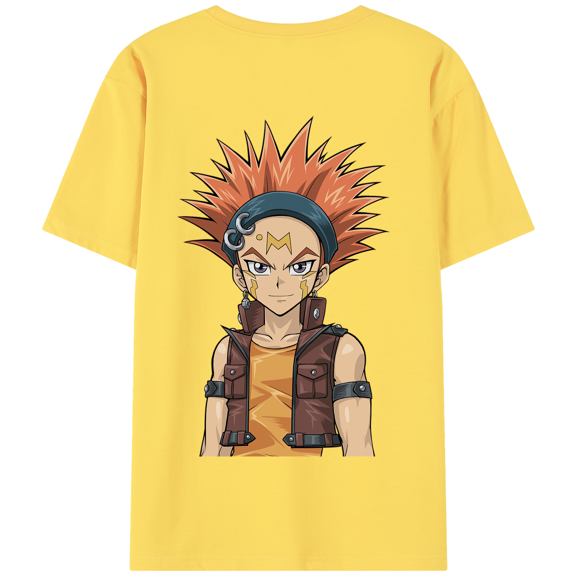 （画像用） 遊☆戯☆王 Yu-Gi-Oh! 綿100％半袖Tシャツ（背面プリント）