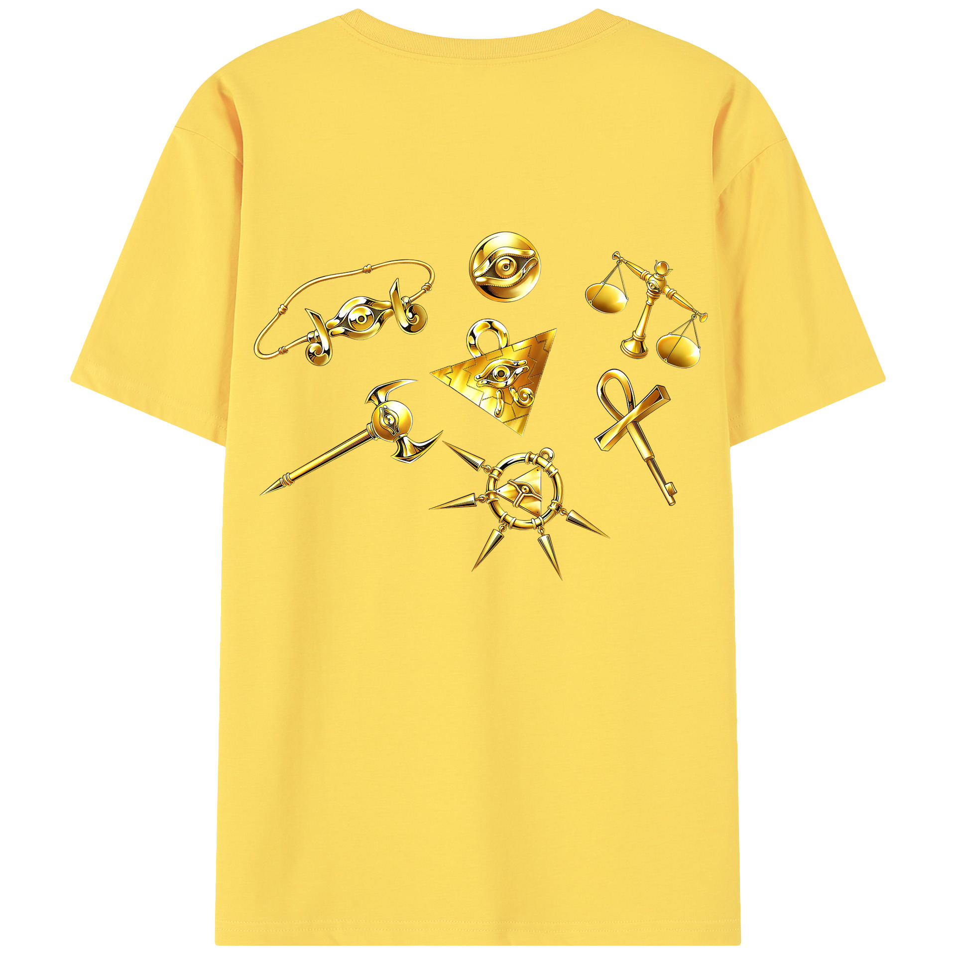 （画像用） 遊☆戯☆王 Yu-Gi-Oh! 綿100％半袖Tシャツ（背面プリント）