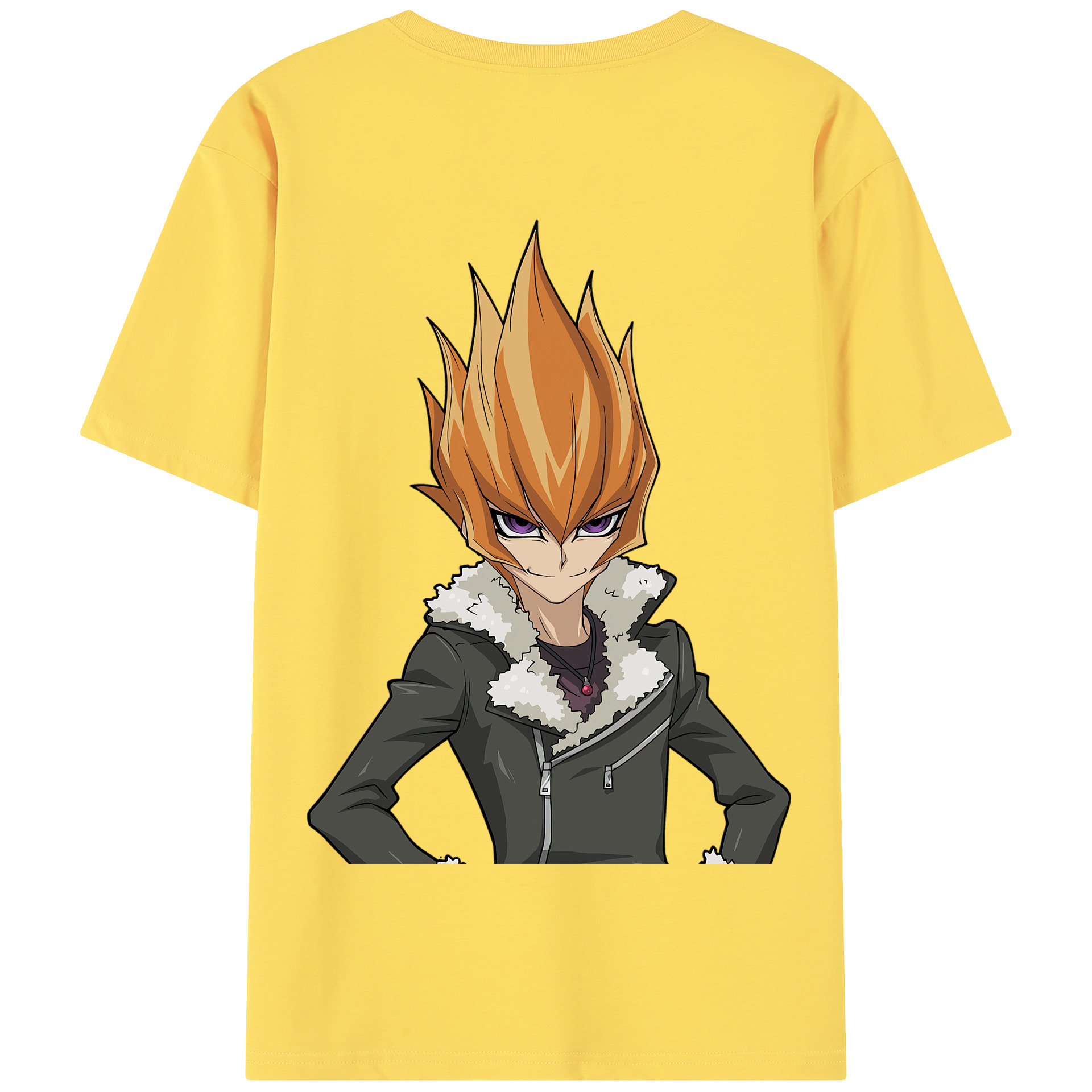 （画像用） 遊☆戯☆王 Yu-Gi-Oh! 綿100％半袖Tシャツ（背面プリント）
