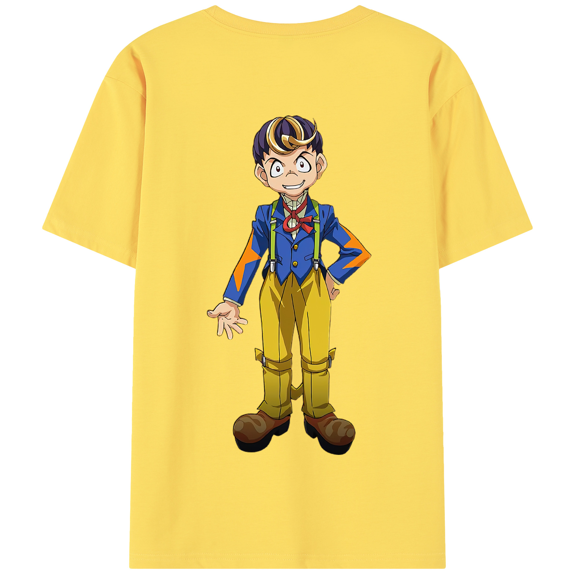 （画像用） 遊☆戯☆王 Yu-Gi-Oh! 綿100％半袖Tシャツ（背面プリント）