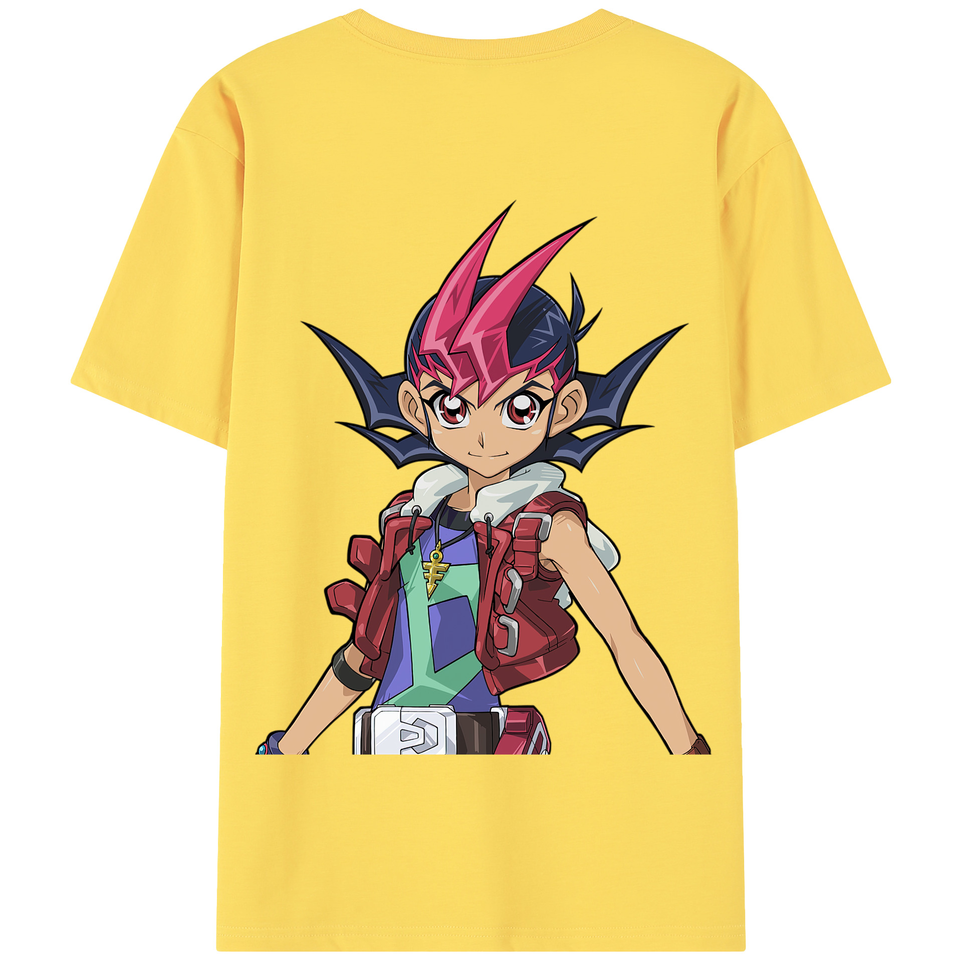 （画像用） 遊☆戯☆王 Yu-Gi-Oh! 綿100％半袖Tシャツ（背面プリント）