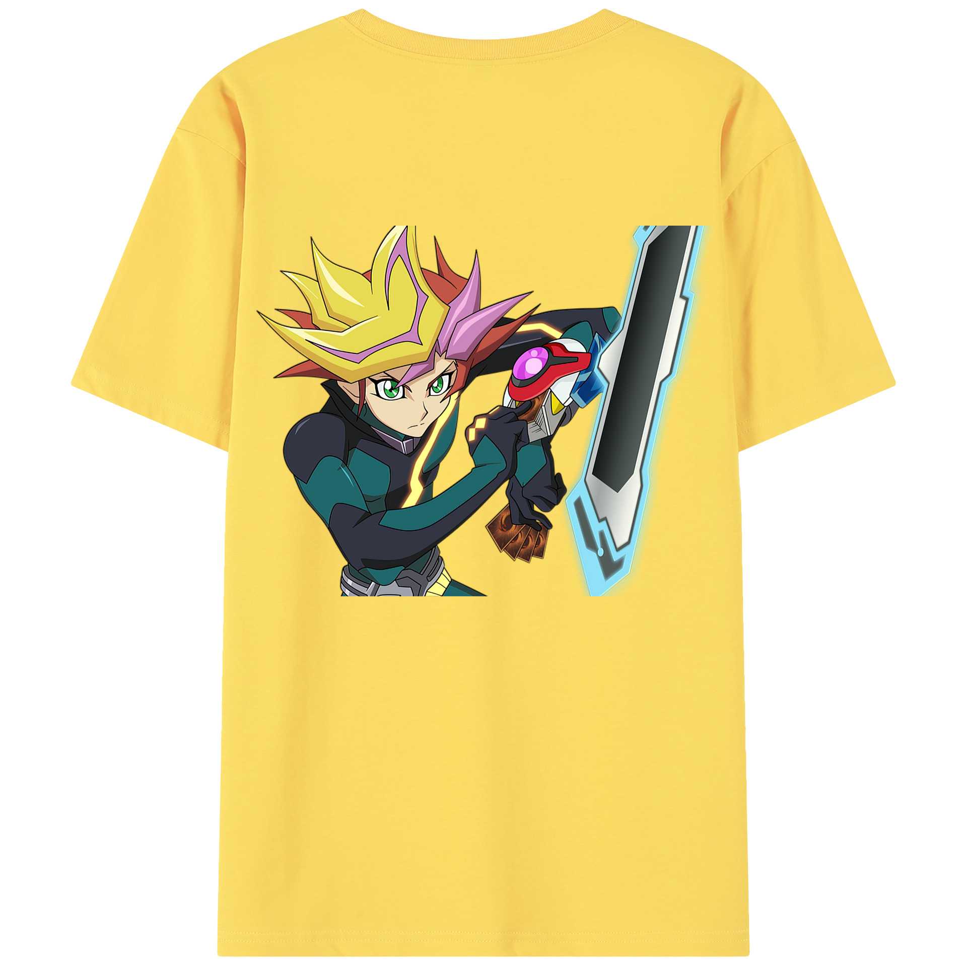 （画像用） 遊☆戯☆王 Yu-Gi-Oh! 綿100％半袖Tシャツ（背面プリント）