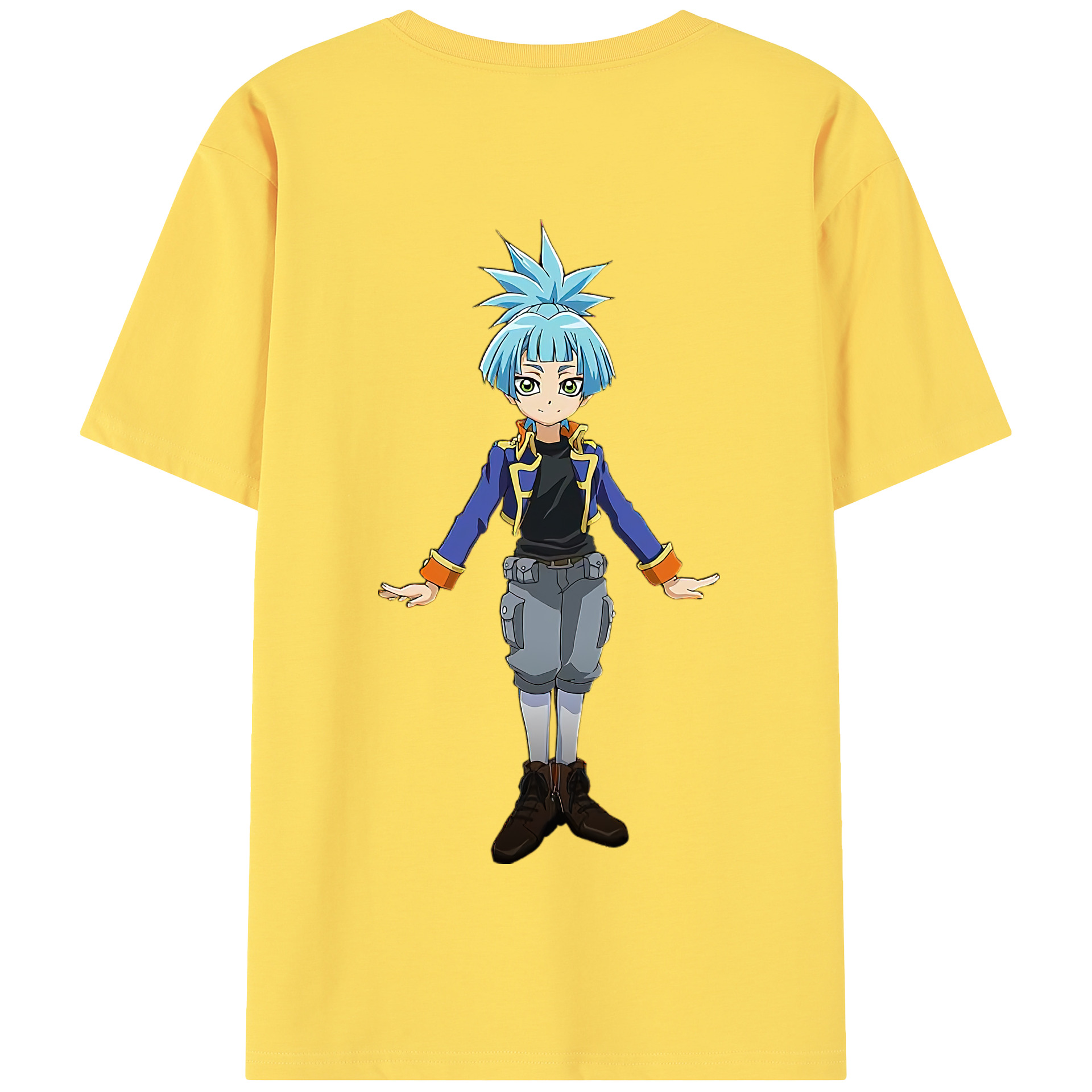 （画像用） 遊☆戯☆王 Yu-Gi-Oh! 綿100％半袖Tシャツ（背面プリント）