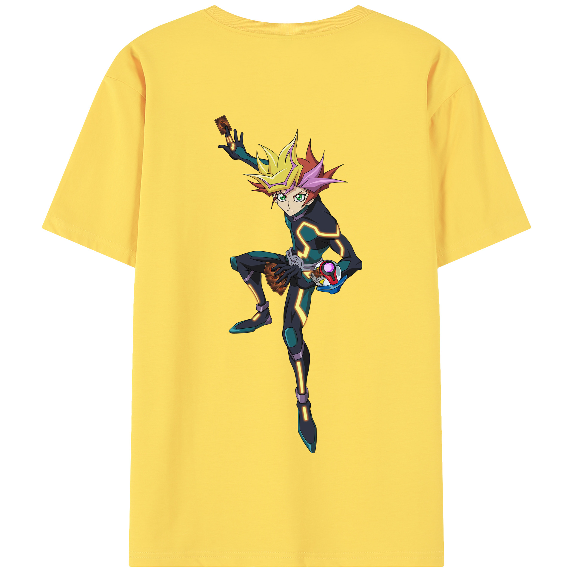 （画像用） 遊☆戯☆王 Yu-Gi-Oh! 綿100％半袖Tシャツ（背面プリント）