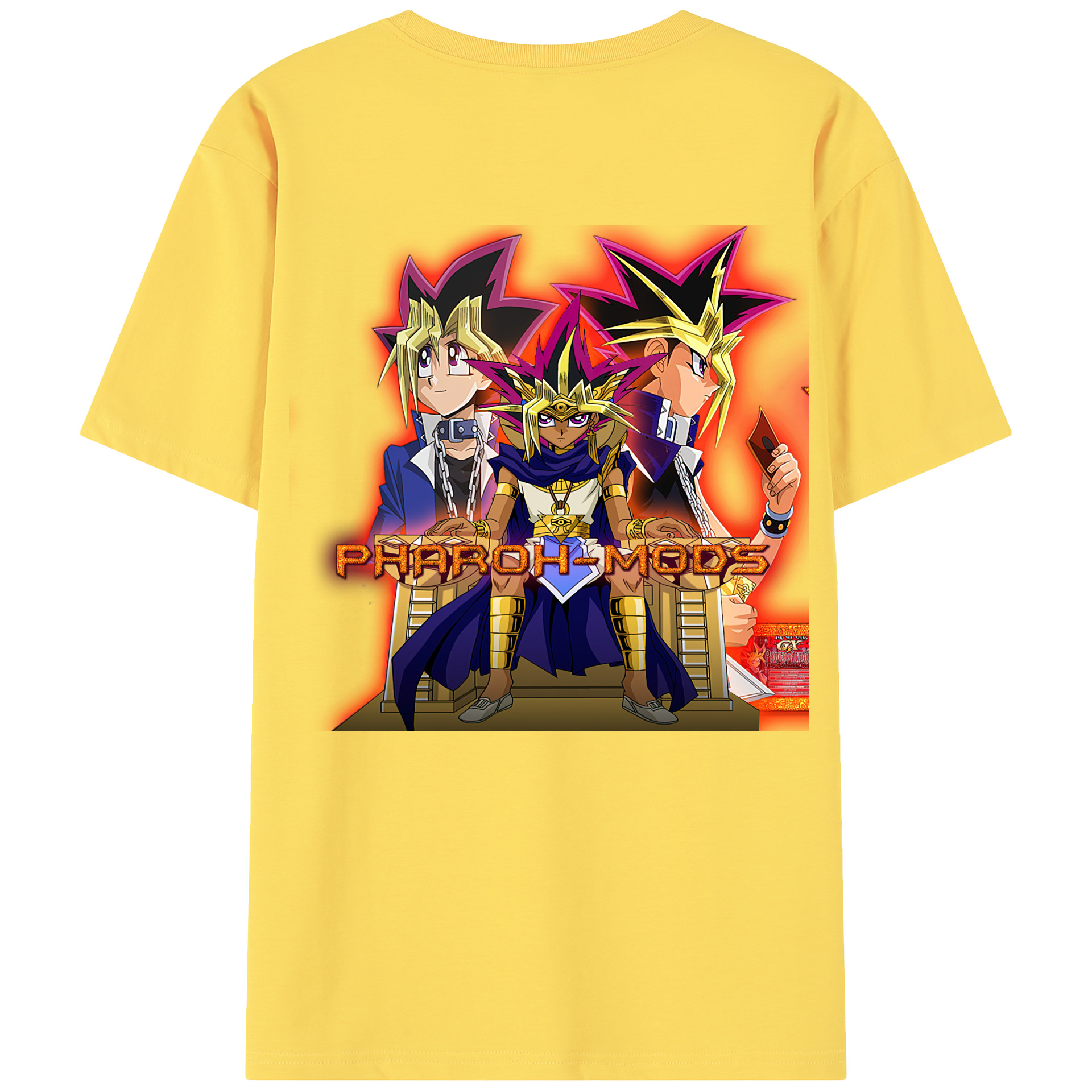 （画像用） 遊☆戯☆王 Yu-Gi-Oh! 綿100％半袖Tシャツ（背面プリント）