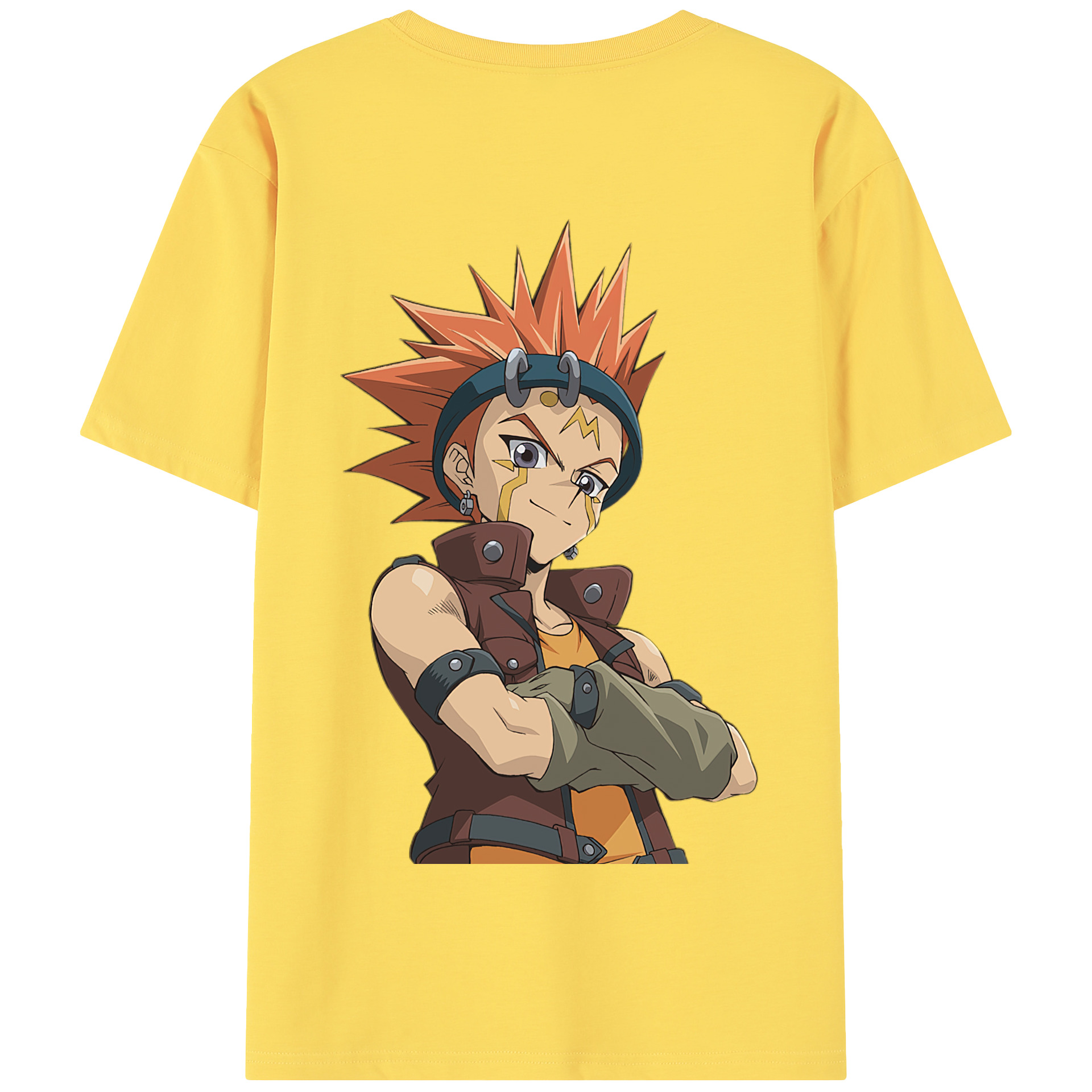 （画像用） 遊☆戯☆王 Yu-Gi-Oh! 綿100％半袖Tシャツ（背面プリント）