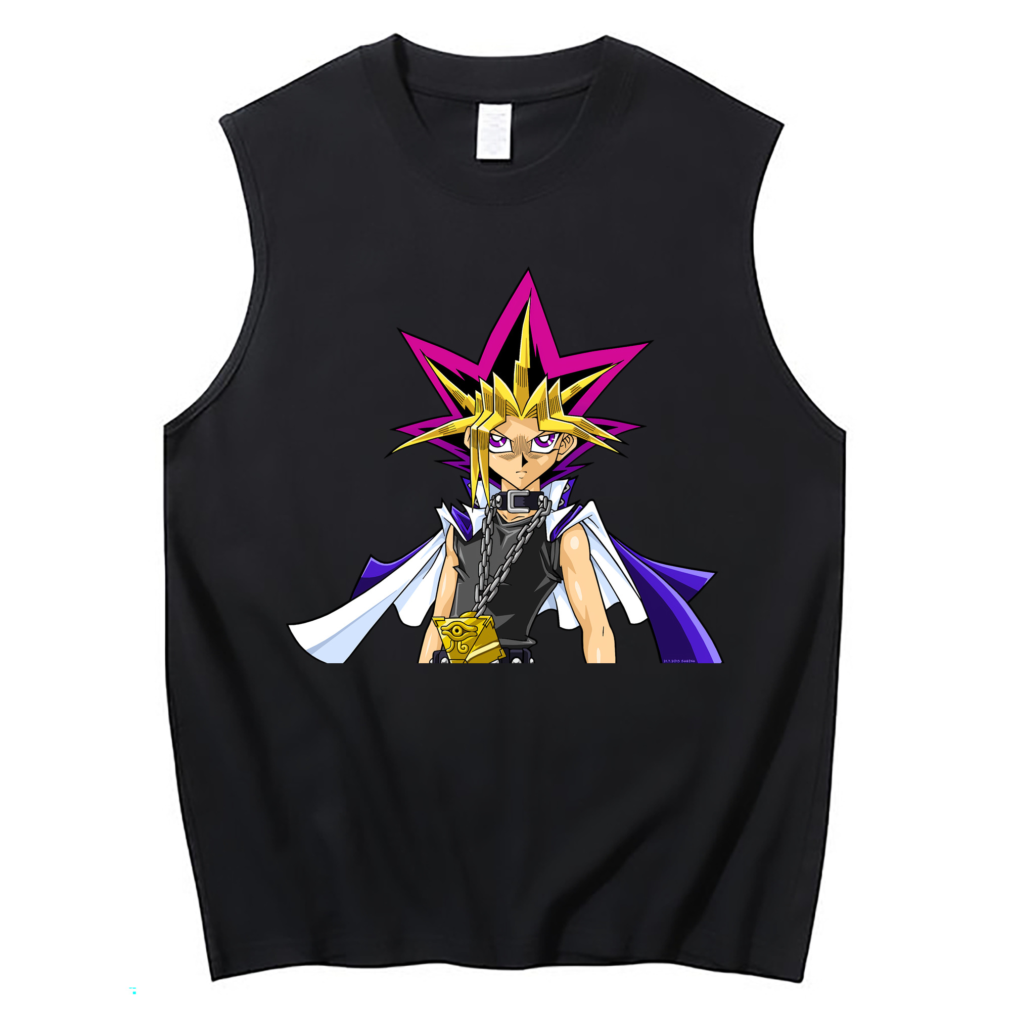 （画像用） 遊☆戯☆王 Yu-Gi-Oh! コットン100％タンクトップ（フロントプリント）