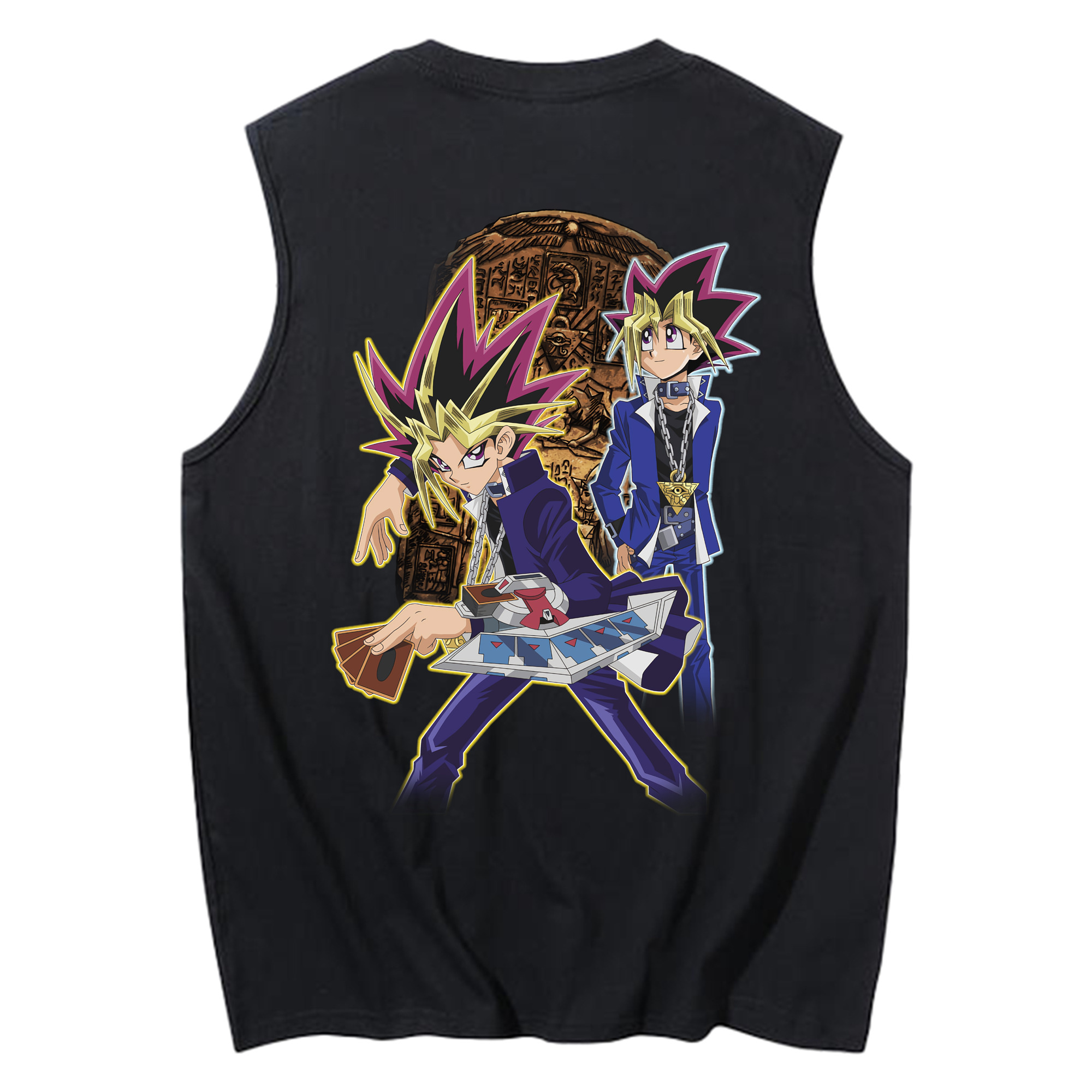 （画像用） 遊☆戯☆王 Yu-Gi-Oh! コットン100％タンクトップ（背面プリント）
