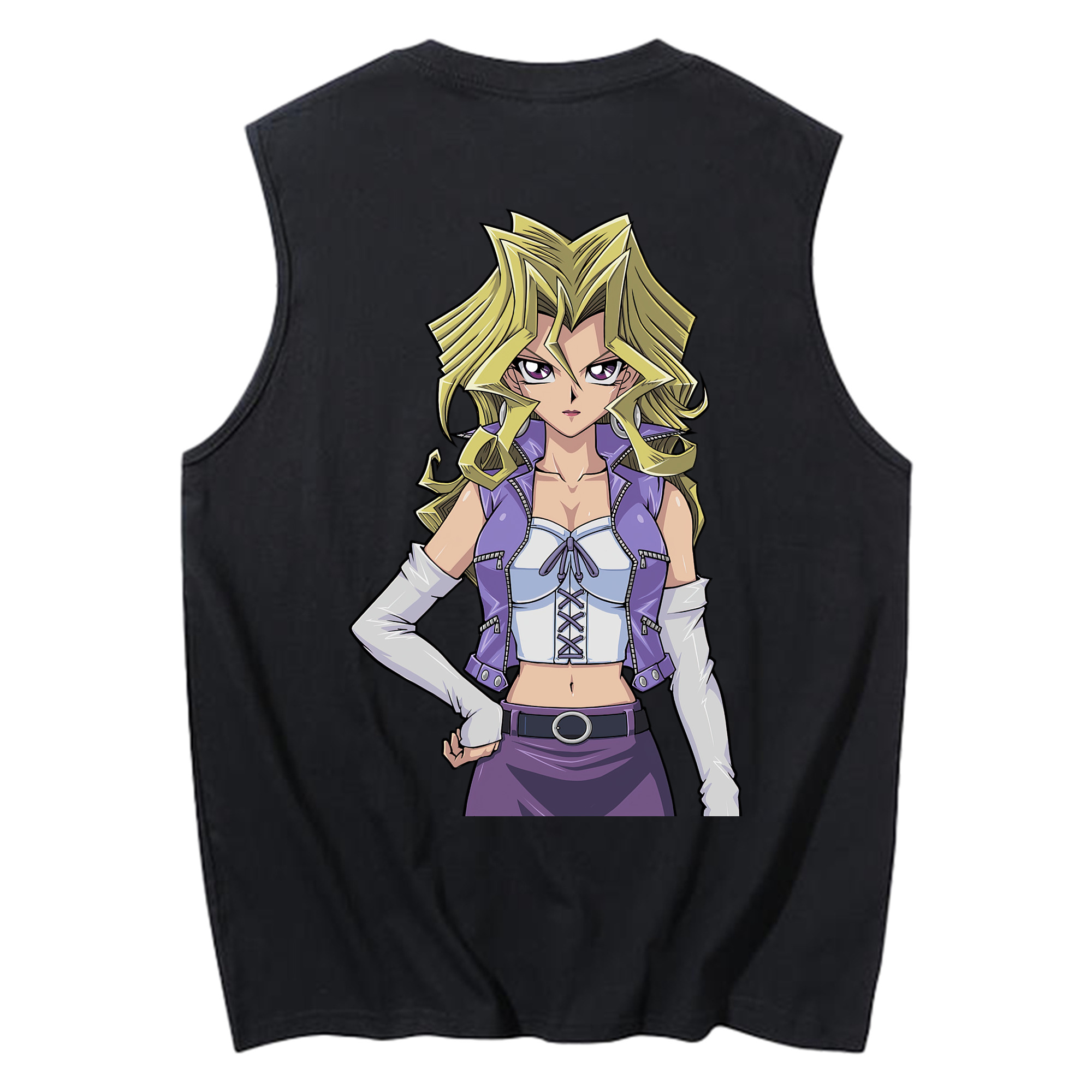 （画像用） 遊☆戯☆王 Yu-Gi-Oh! コットン100％タンクトップ（背面プリント）