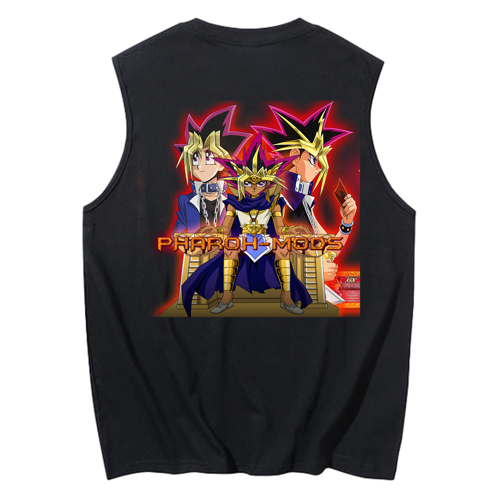 （画像用） 遊☆戯☆王 Yu-Gi-Oh! コットン100％タンクトップ（背面プリント）