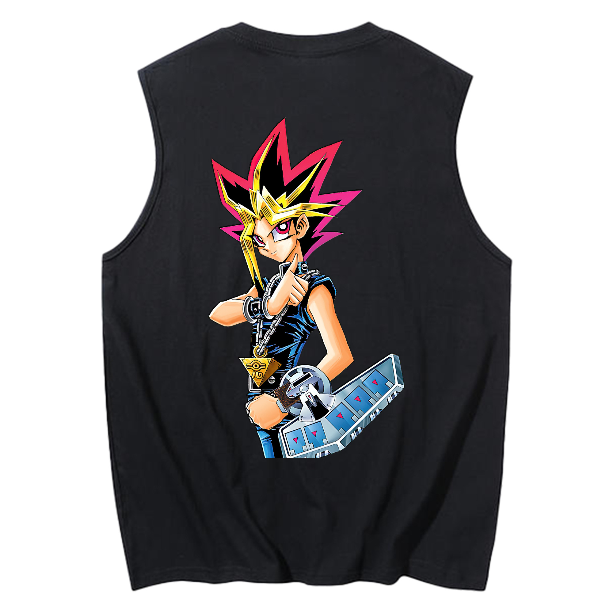 （画像用） 遊☆戯☆王 Yu-Gi-Oh! コットン100％タンクトップ（背面プリント）